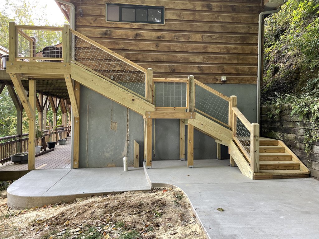 Cantilevered Stairs Project w/ Concrete Slab