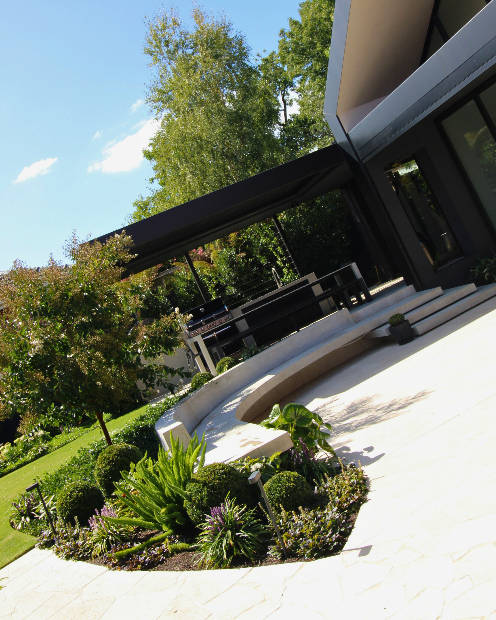 Burnished Concrete in Modern Landscape Design