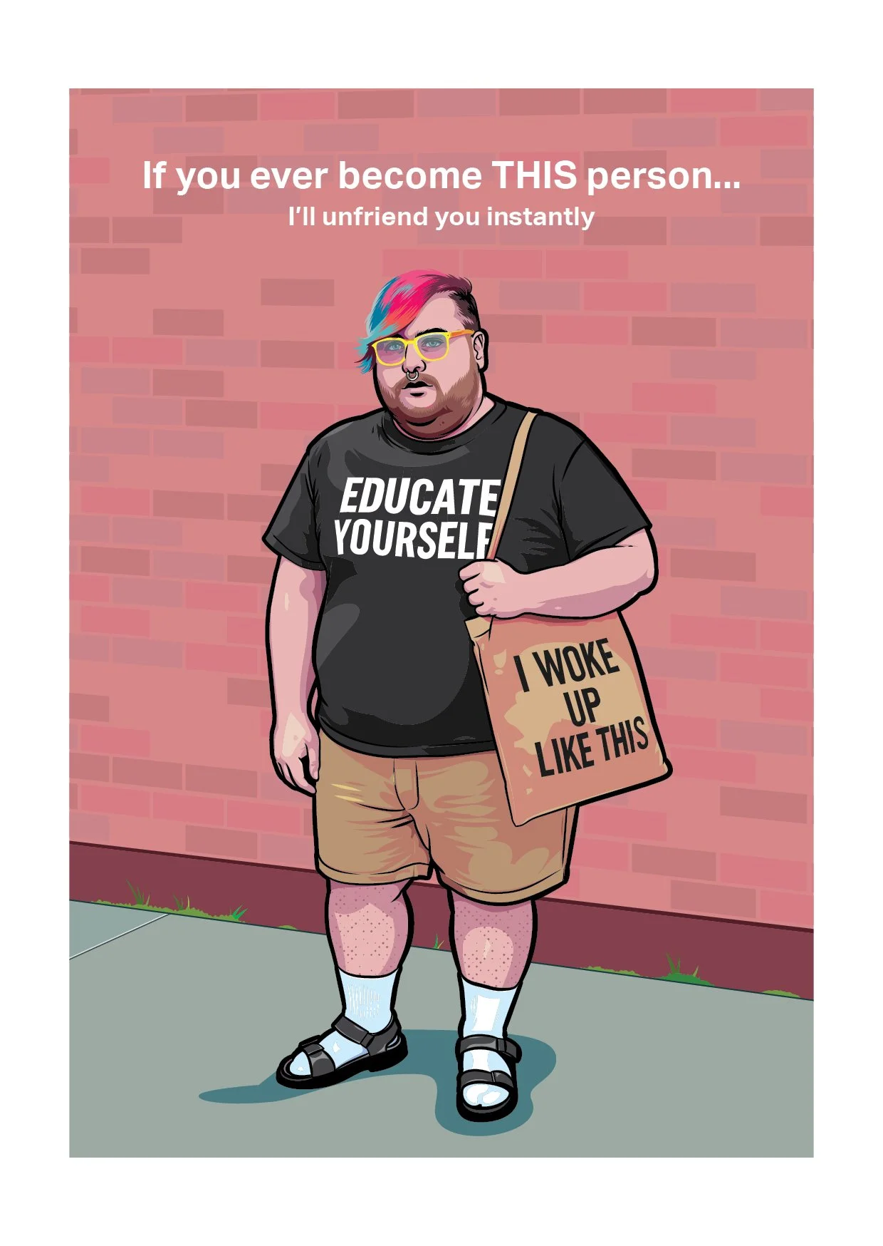 Woke Person Card