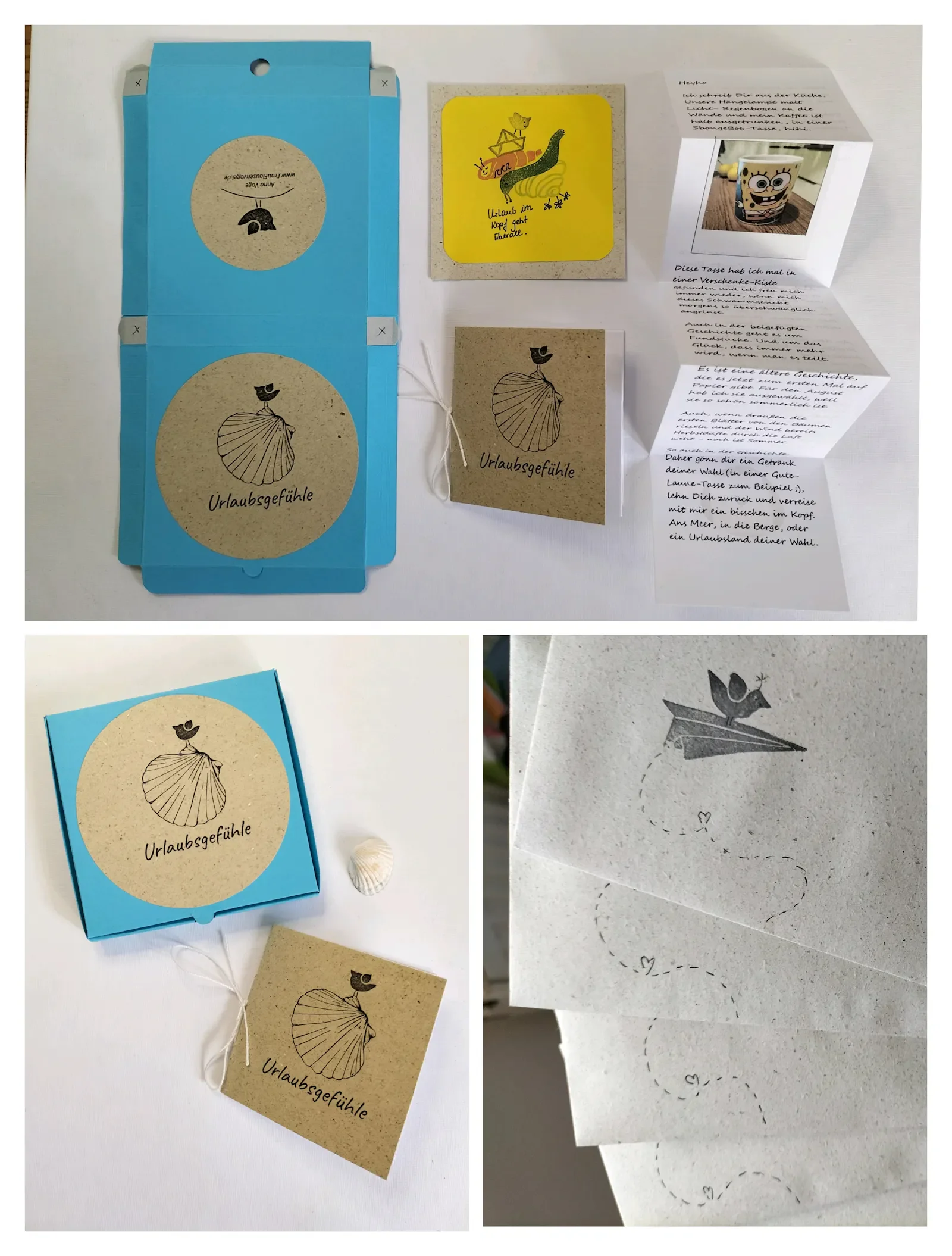 Flausenpost plus Briefmarke - Das winzig kleine Literaturabo