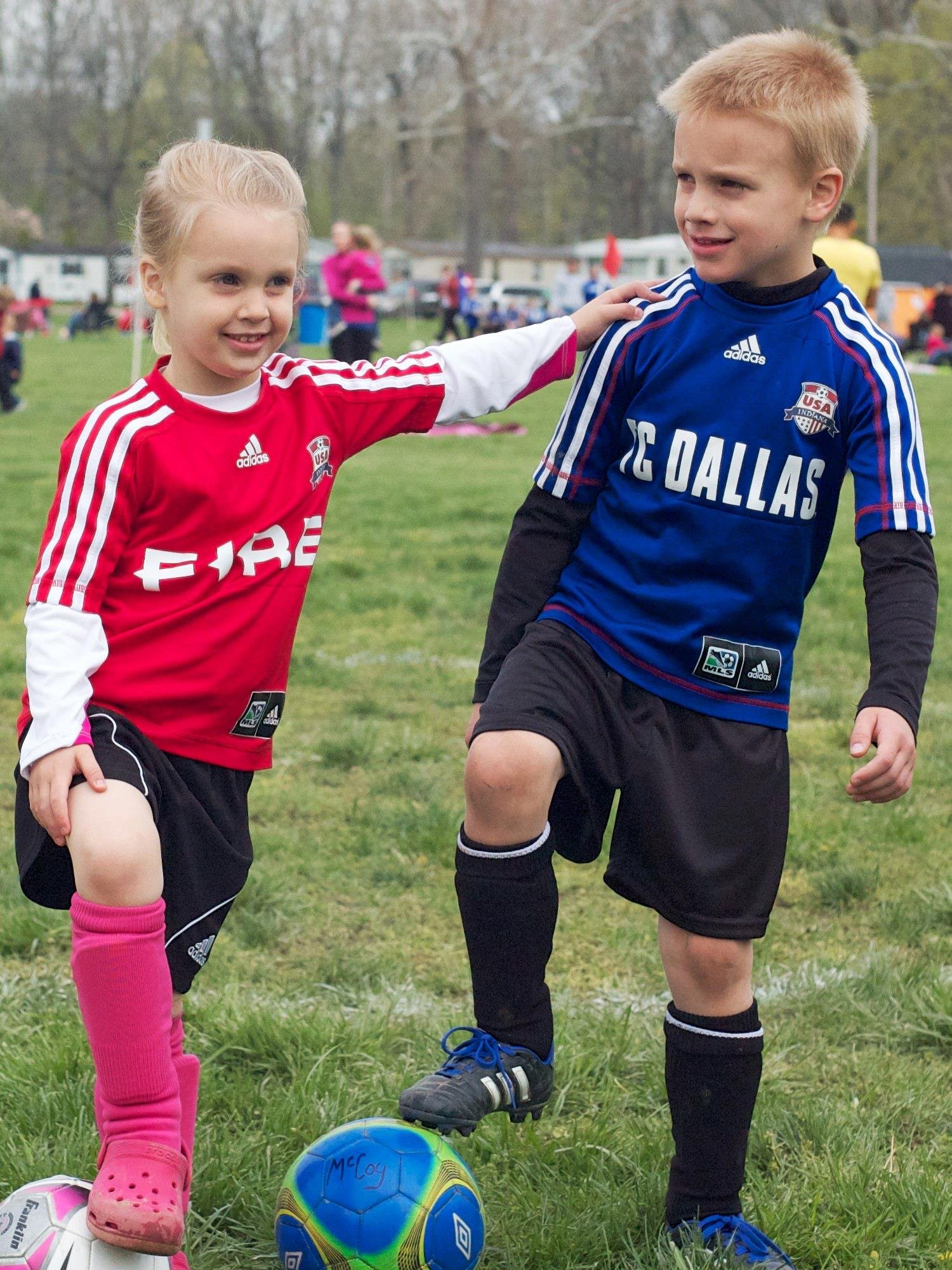 Garet McCoy ECNL soccer player USAi with brother Maverick McCoy soccer player