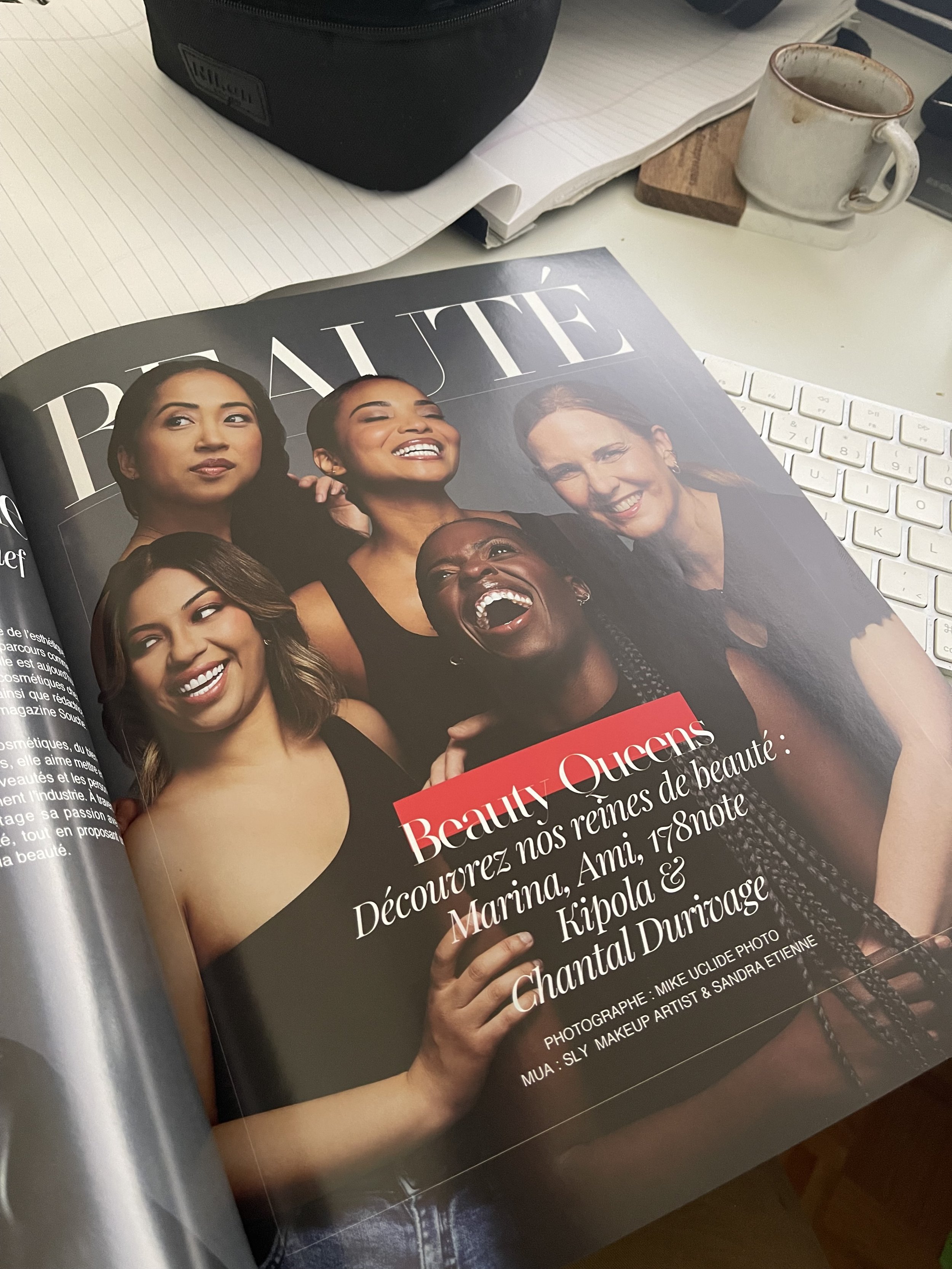 Couverture du magazine Souche avec portrait beauté photographié par mikEuclide, Montreal Headshot