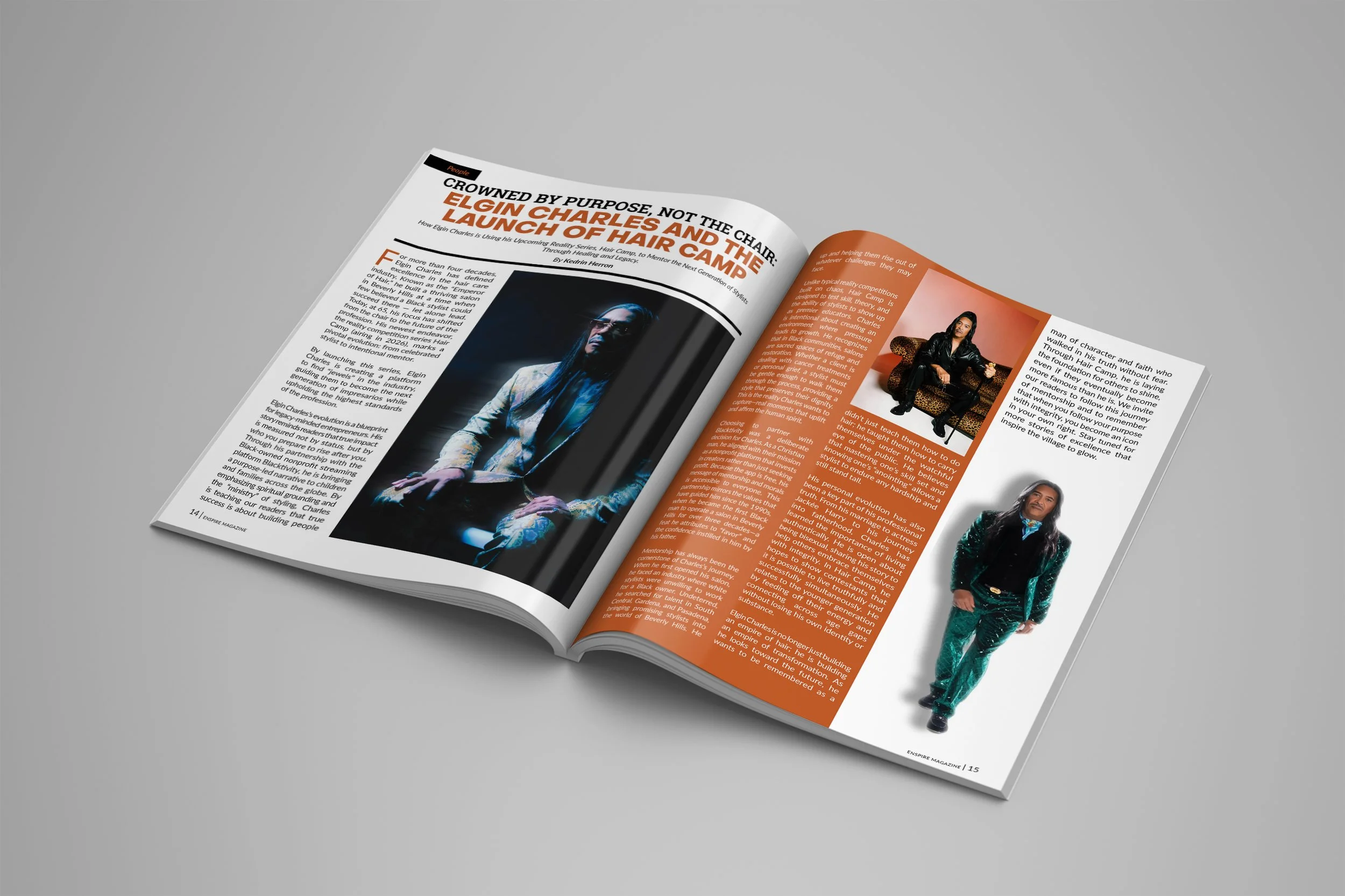 The Blueprint of a Legend: Hair Icon Elgin Charles featured in latest issue of Enspire 
