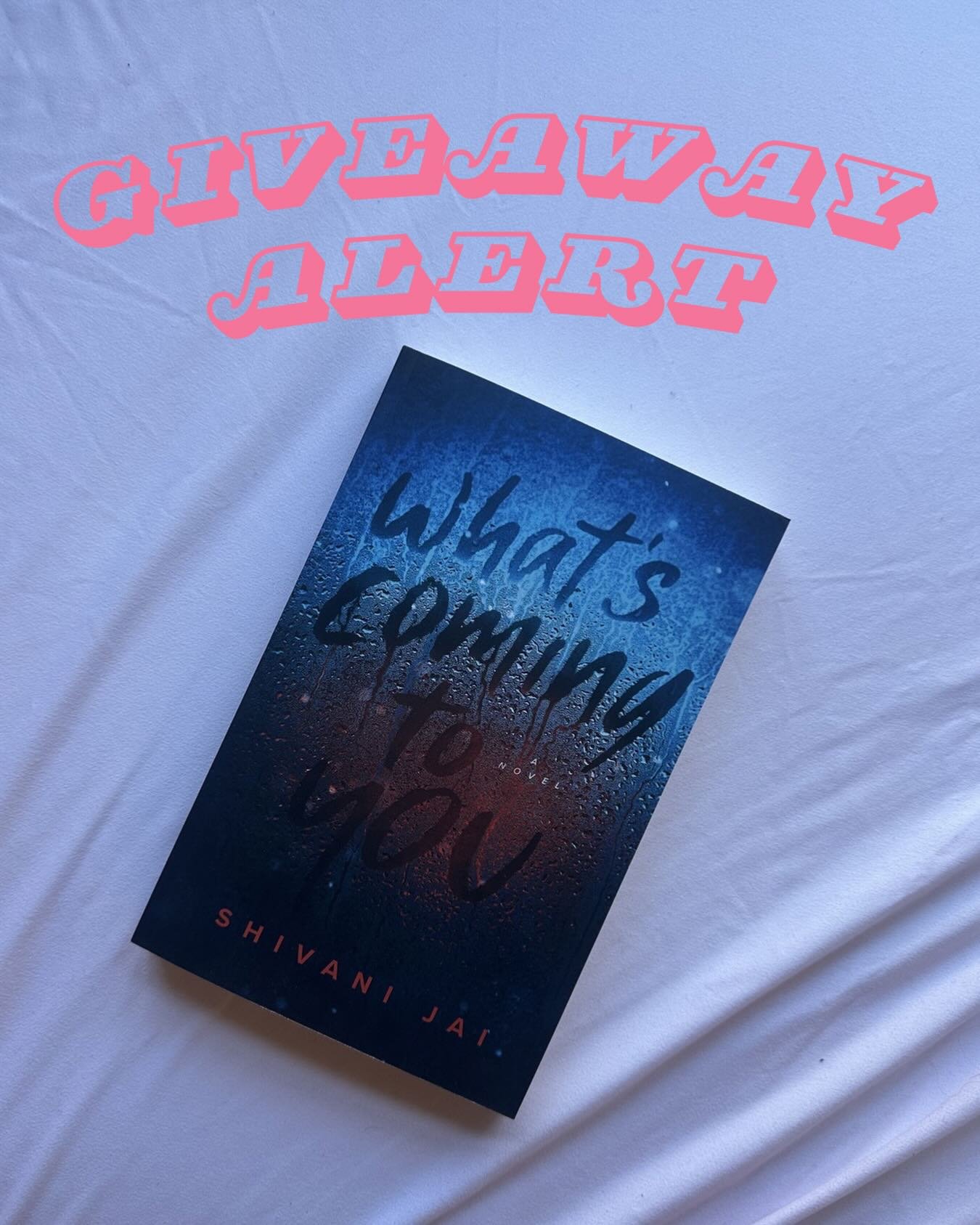 GIVEAWAY ALERT!!!
I am so excited to be working with @shivanijaiinthesky to gift one of you a copy of her new book, What&rsquo;s Coming to You. If you love thrillers and supporting indie authors, you will devour this!!! 

In addition to a signed copy