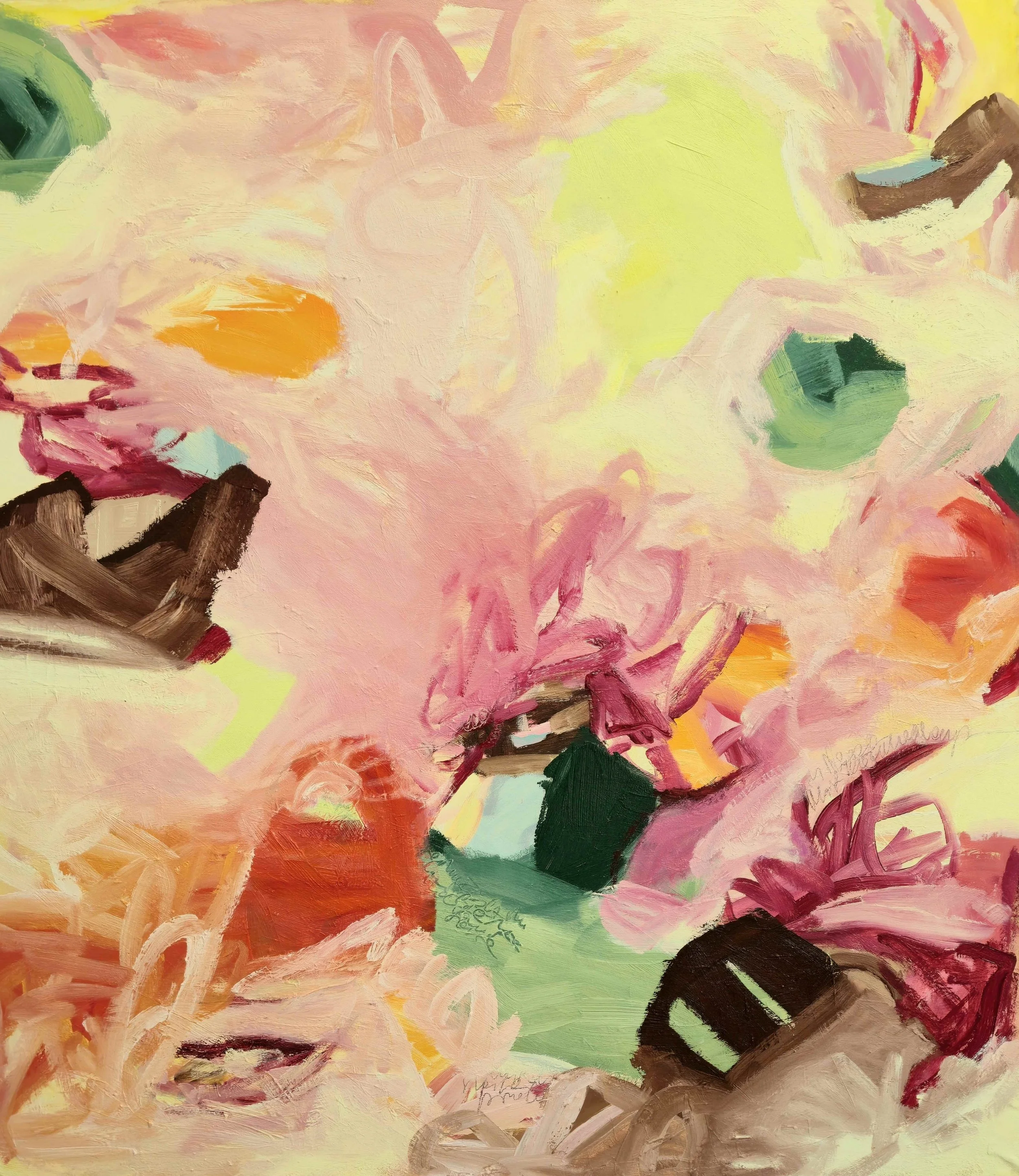 "ICE CREAM - eine Nacht in der Eisdiele", Ölfarben auf Leinwand, 130 x 140 cm