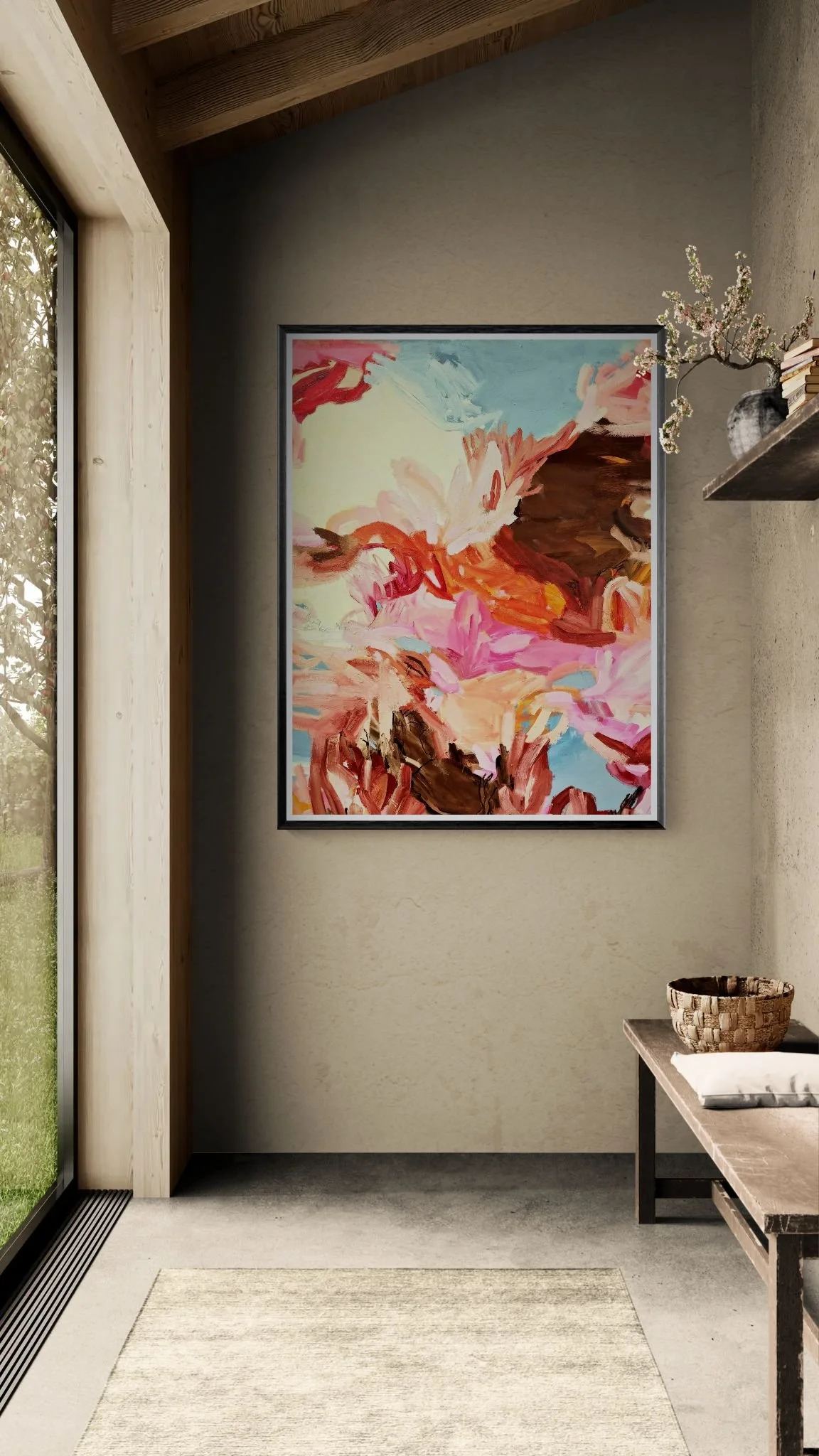 "Baum der Wunder", Ölfarben auf Leinwand, 130 x 140 cm