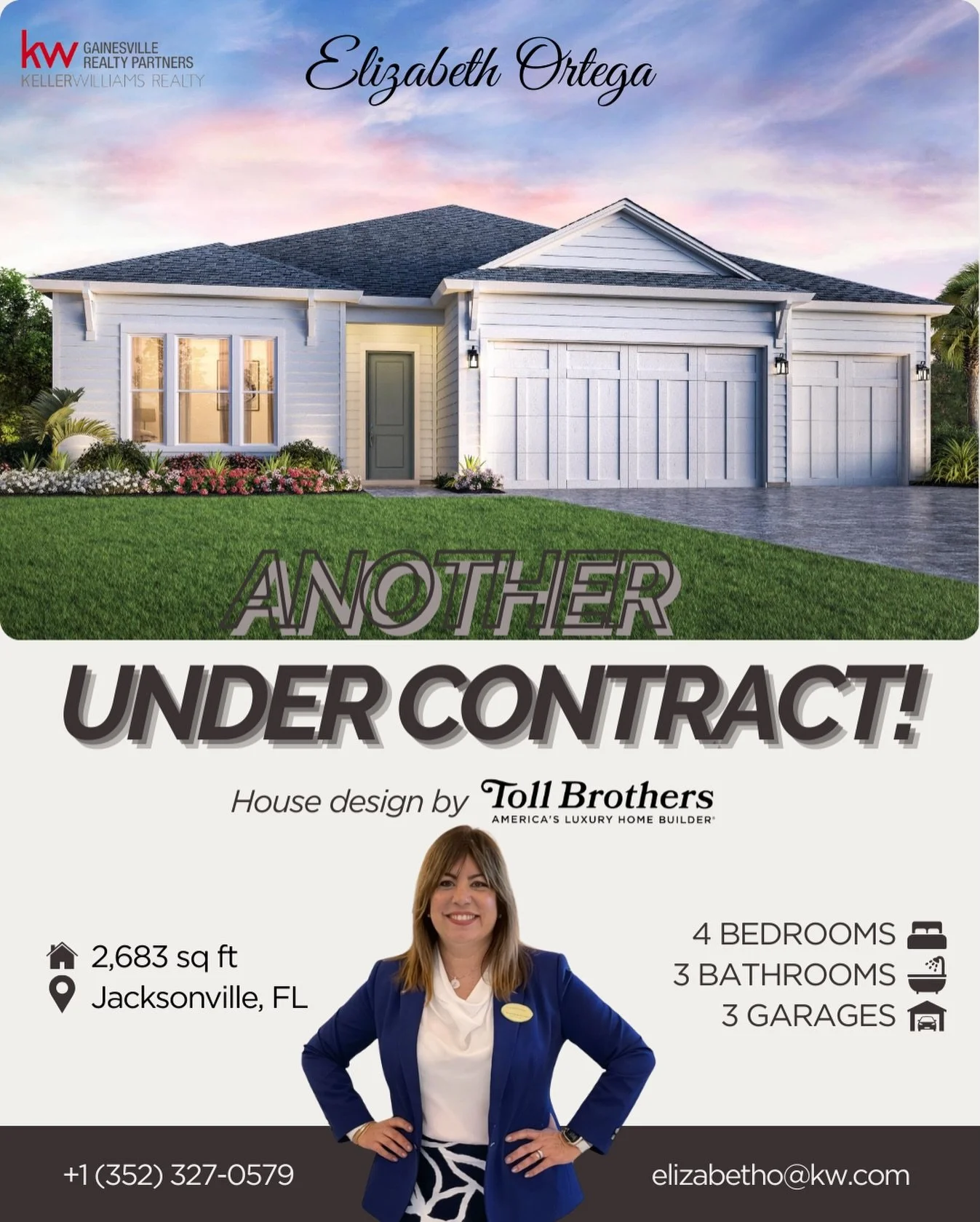 🏡✨ UNDER CONTRACT in Jacksonville, Florida! ✨🏡

I am beyond excited for my friends who are relocating from Sarasota to Jacksonville and just went UNDER CONTRACT on this stunning Toll Brothers luxury home! 🙌

So grateful to be part of their journey
