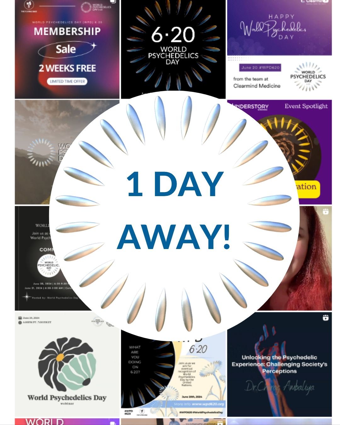 🔥 It&rsquo;s almost here &mdash; World Psychedelics Day is TOMORROW!

Are you ready to be part of something global? 🌍
WPD 6&middot;20 unites people across science, spirit, policy, and community to honor the healing potential of psychedelics &mdash;