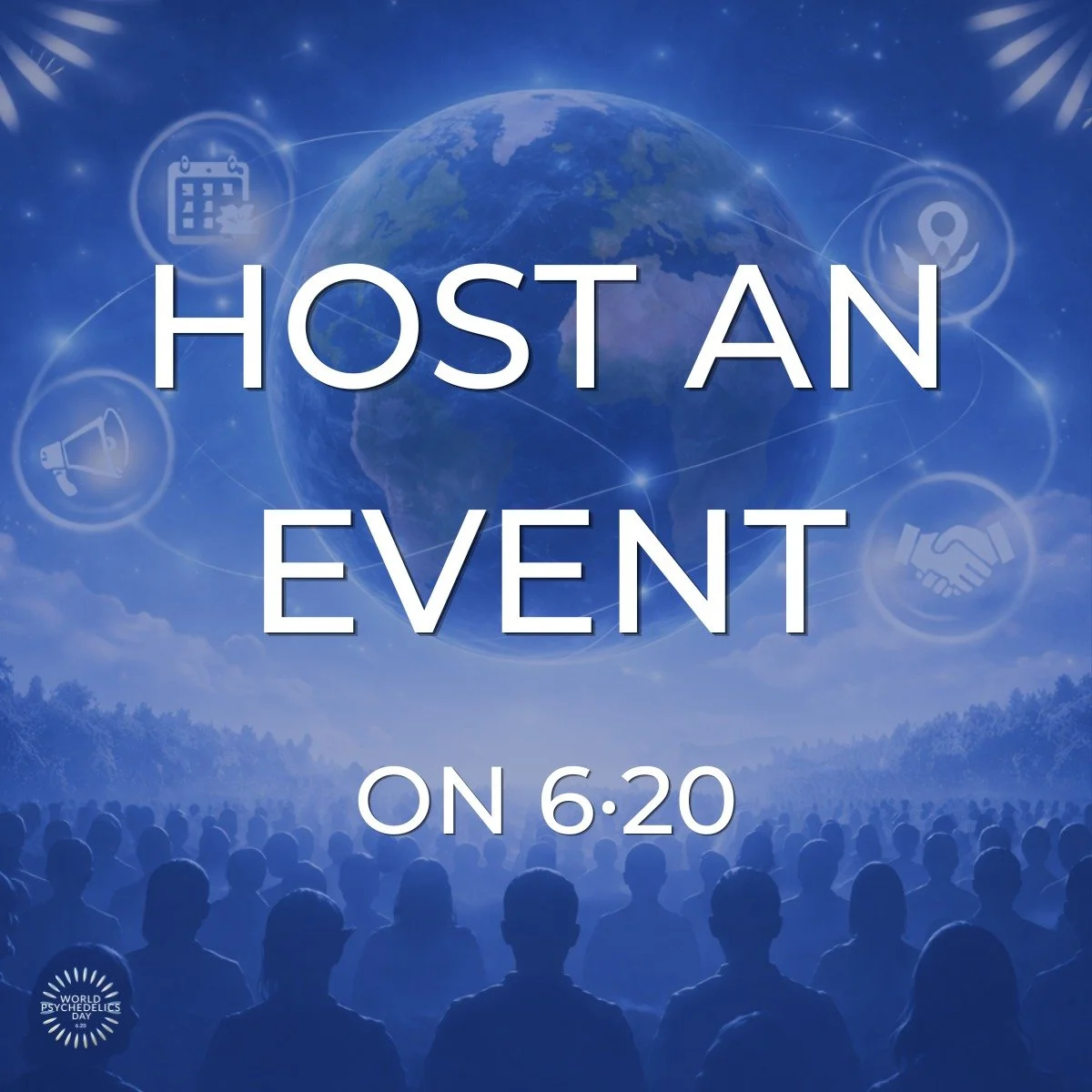 GLOBAL CALL FOR EVENTS ✨
June 20, 2026

We&rsquo;re building toward 100+ events worldwide!!! Host an event for World Psychedelics Day 6&middot;20&middot;2026!

Early submissions will help set the tone for this year&rsquo;s global movement.

From loca