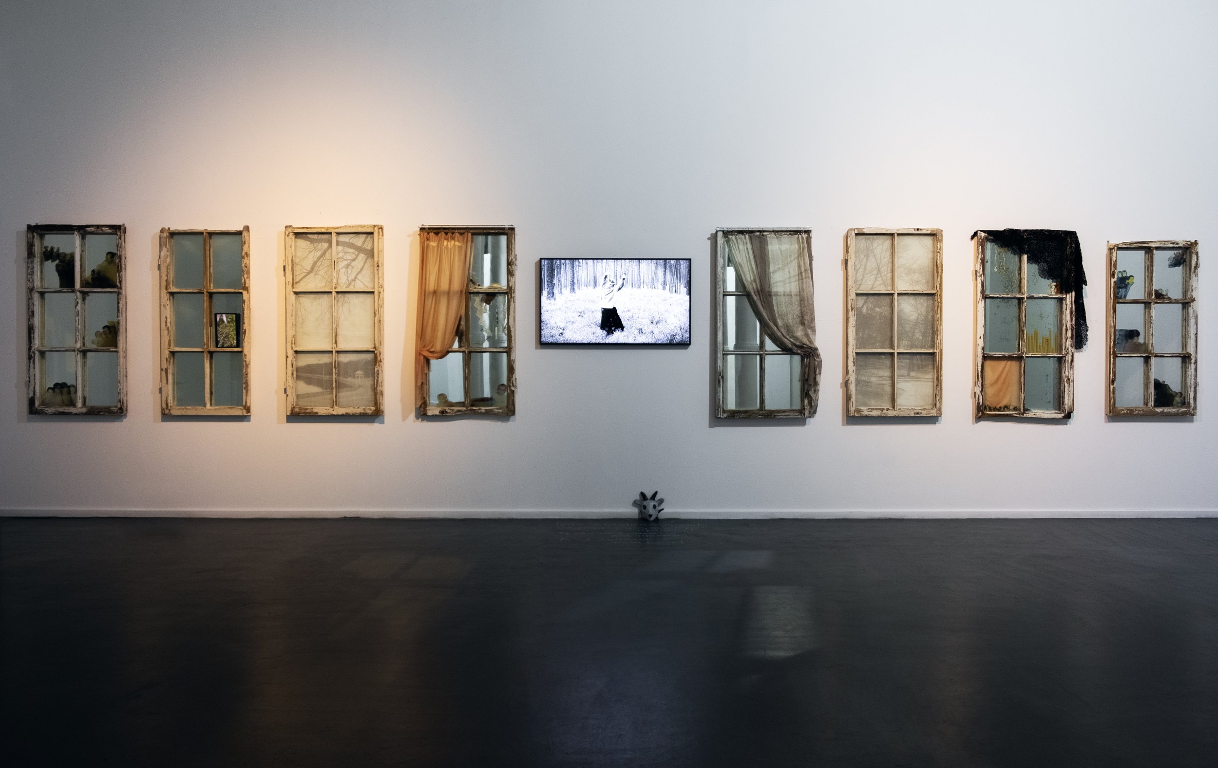 Maria Gvardeitseva, The Adoration of the Mystic Goat exhibition, Museum of Free Belarus, Warsaw, 2024.