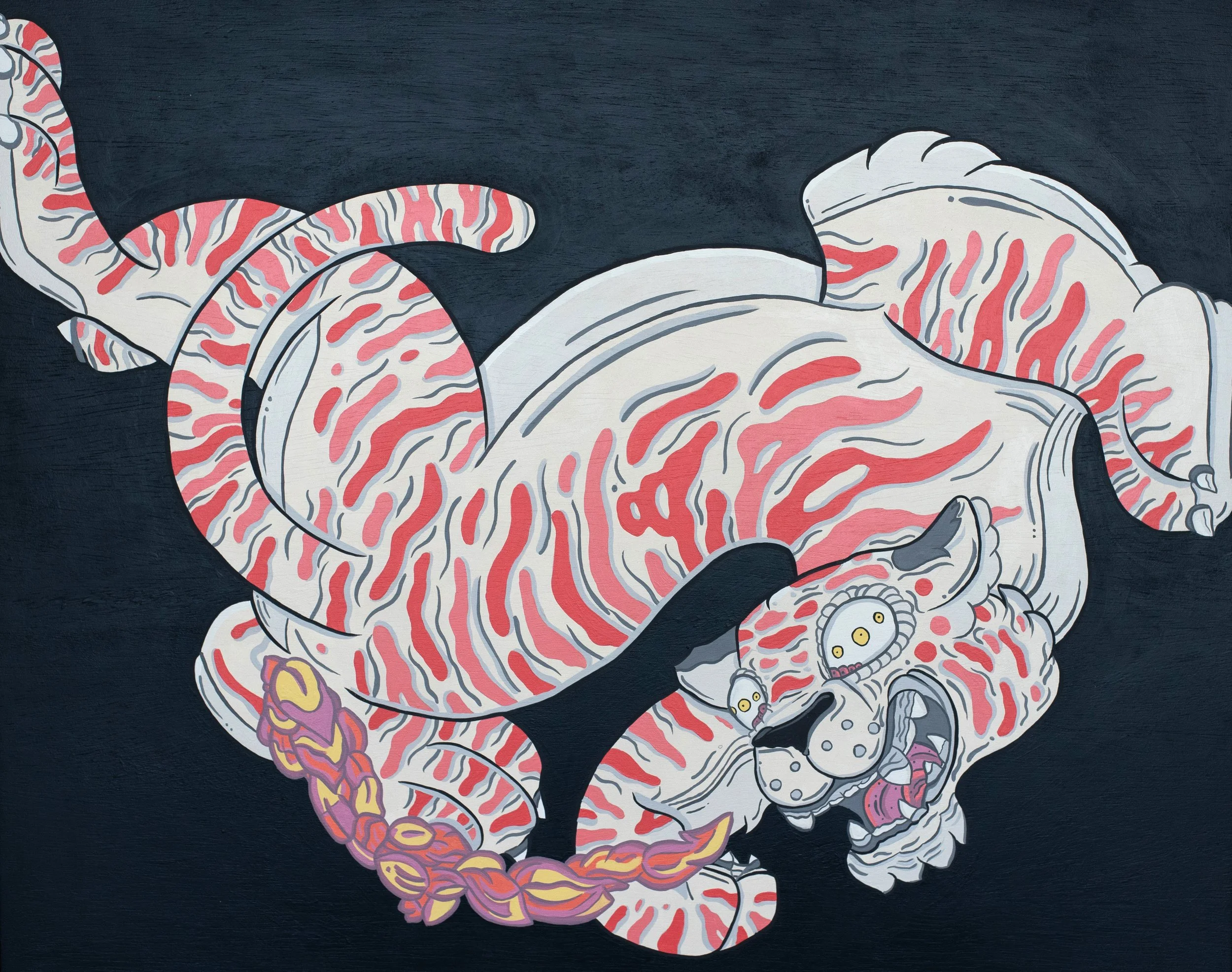 050 Candy Cane Tiger 30x24 in - Tamthe Limited.jpeg