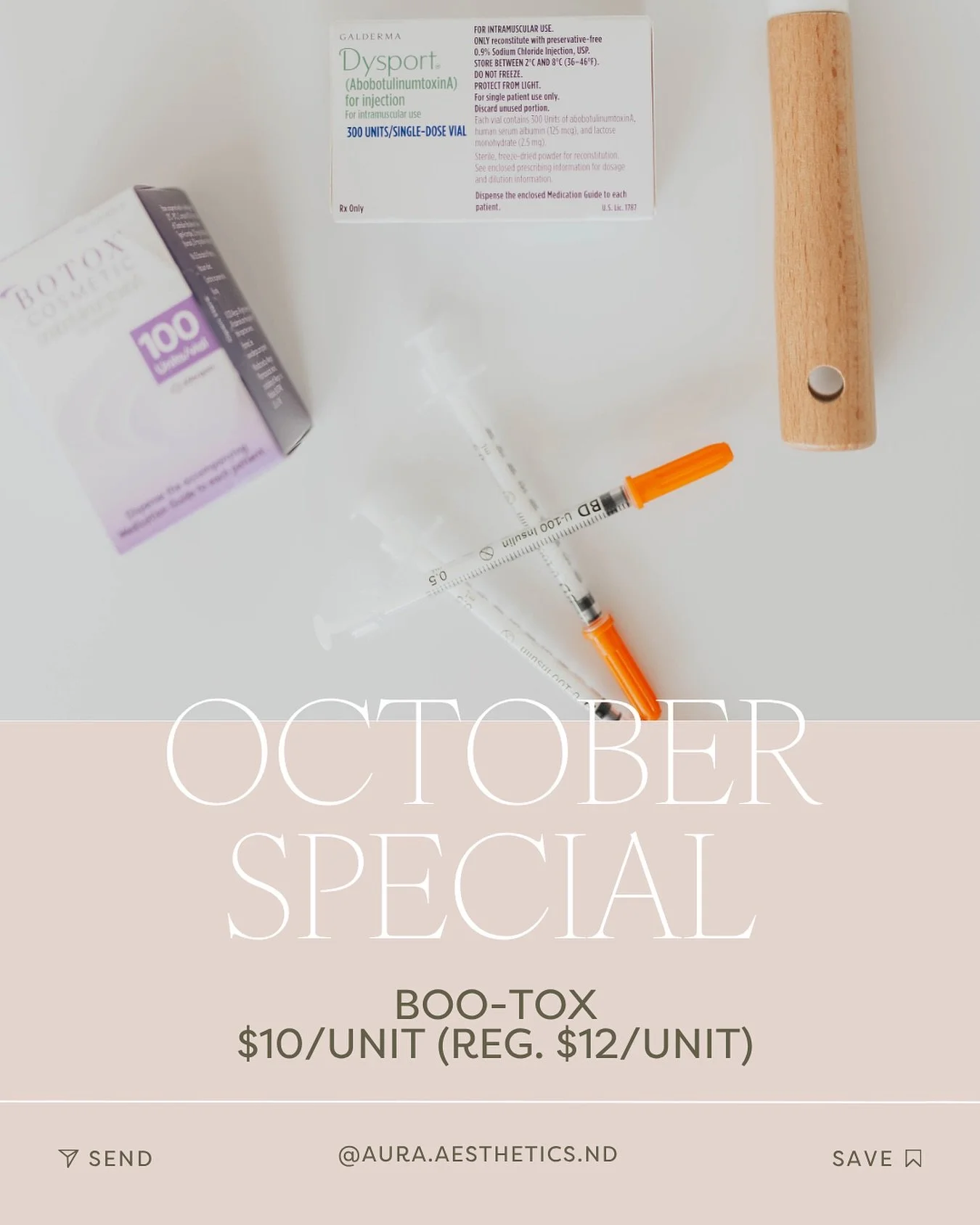 Our October special is here, and it&rsquo;s always a favorite! 🧡

Boo-Tox! 👻💉 
$10/unit (reg. $12/unit) 

Smooth those fine lines with spooktacular savings, this month only! 

📍Aura Aesthetics &amp; Wellness | Carrington, ND
📞 701-650-9445
🔗 ww