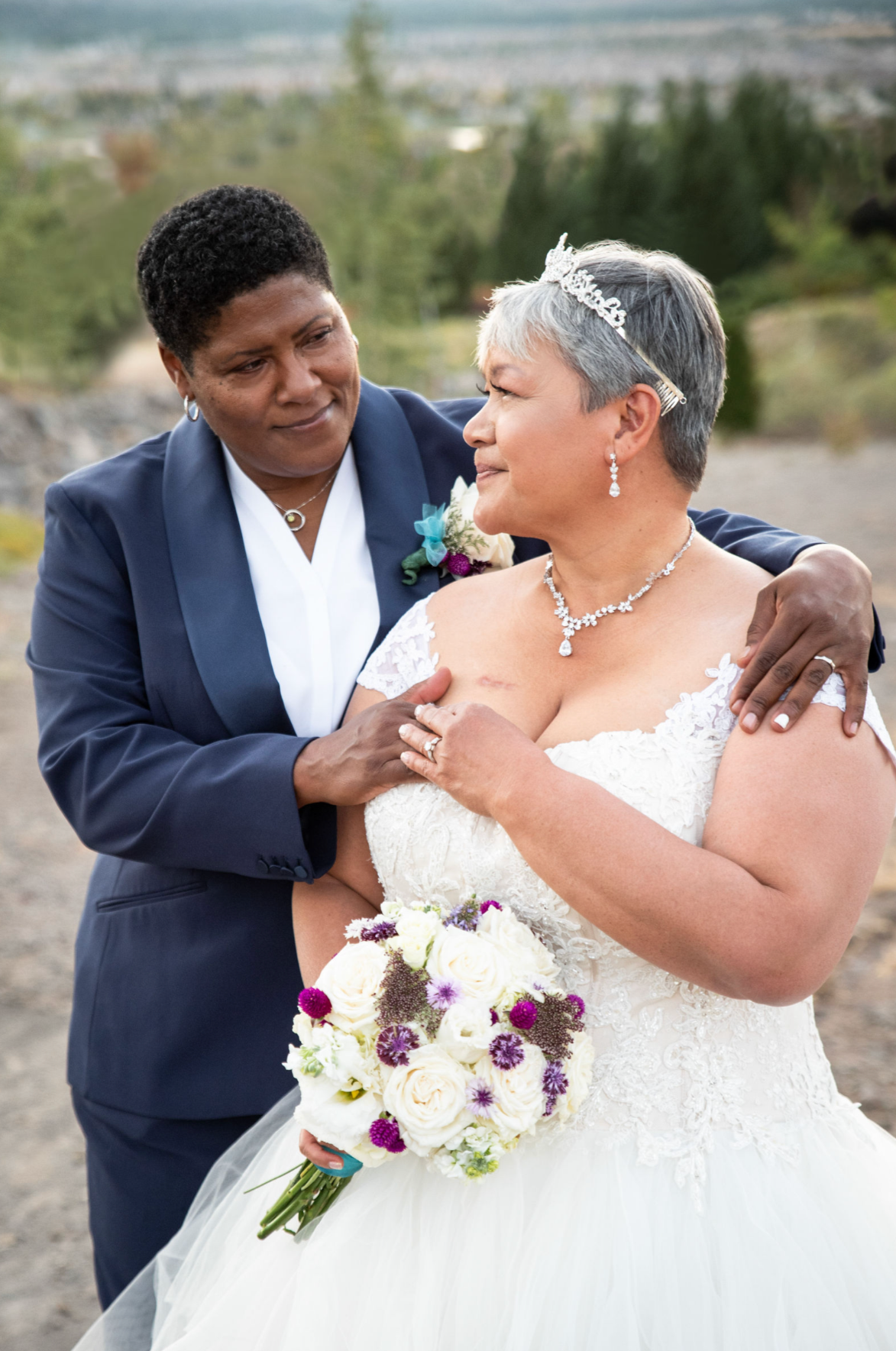 lesbian wedding couple reno gay women