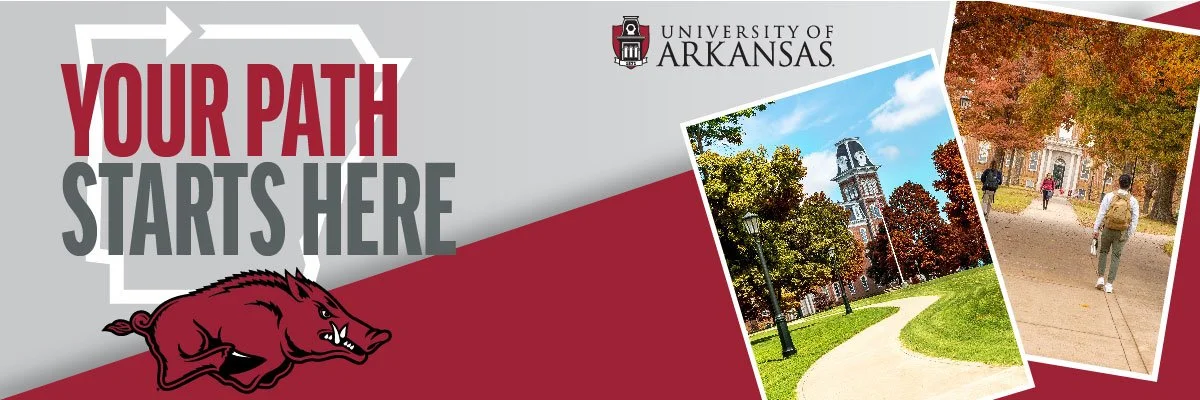 An email header designed for the "Your Path Starts Here" campaign using tools in Adobe Illustrator and Photoshop. 