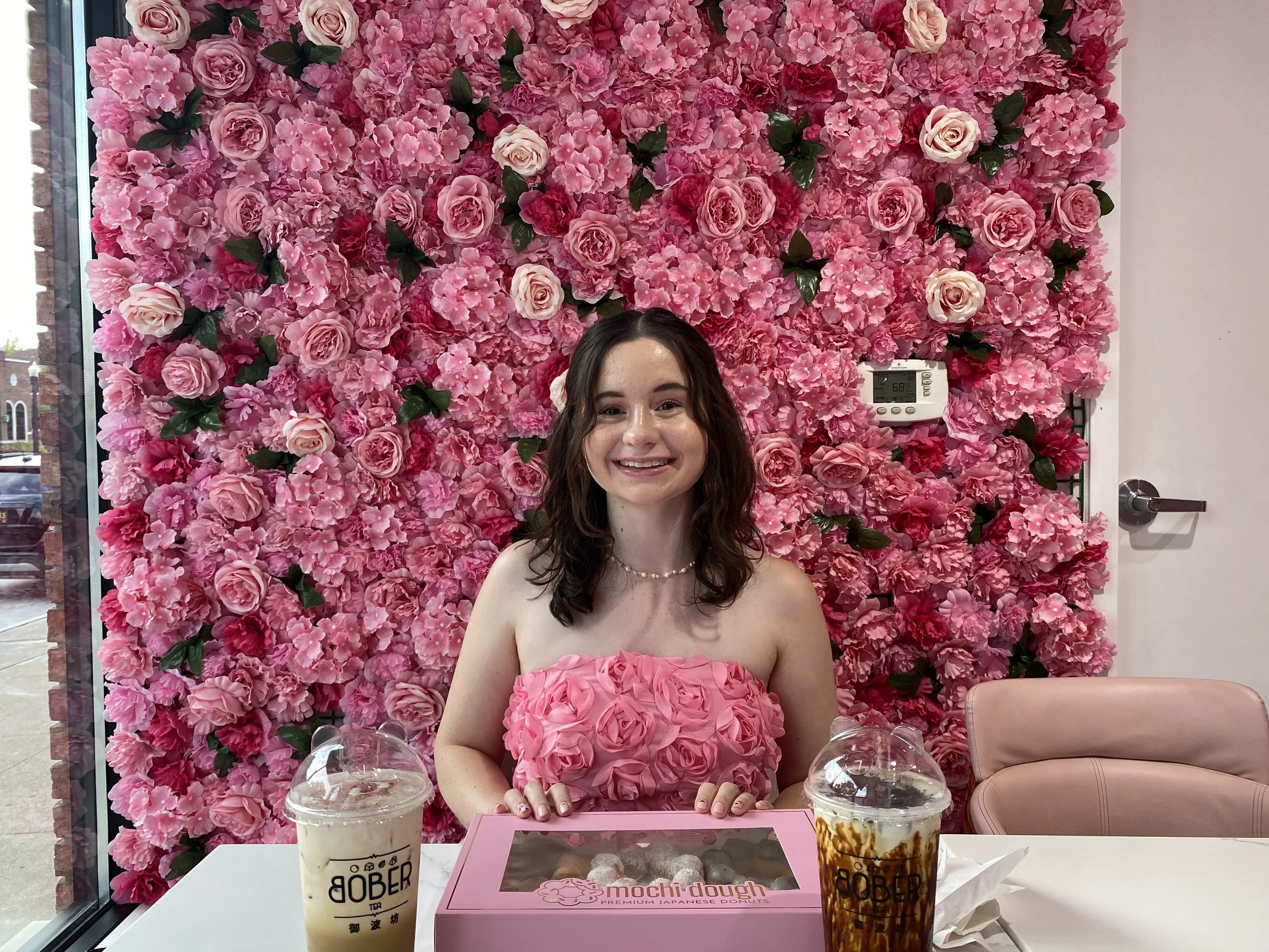 Blending In with the Flower Wall