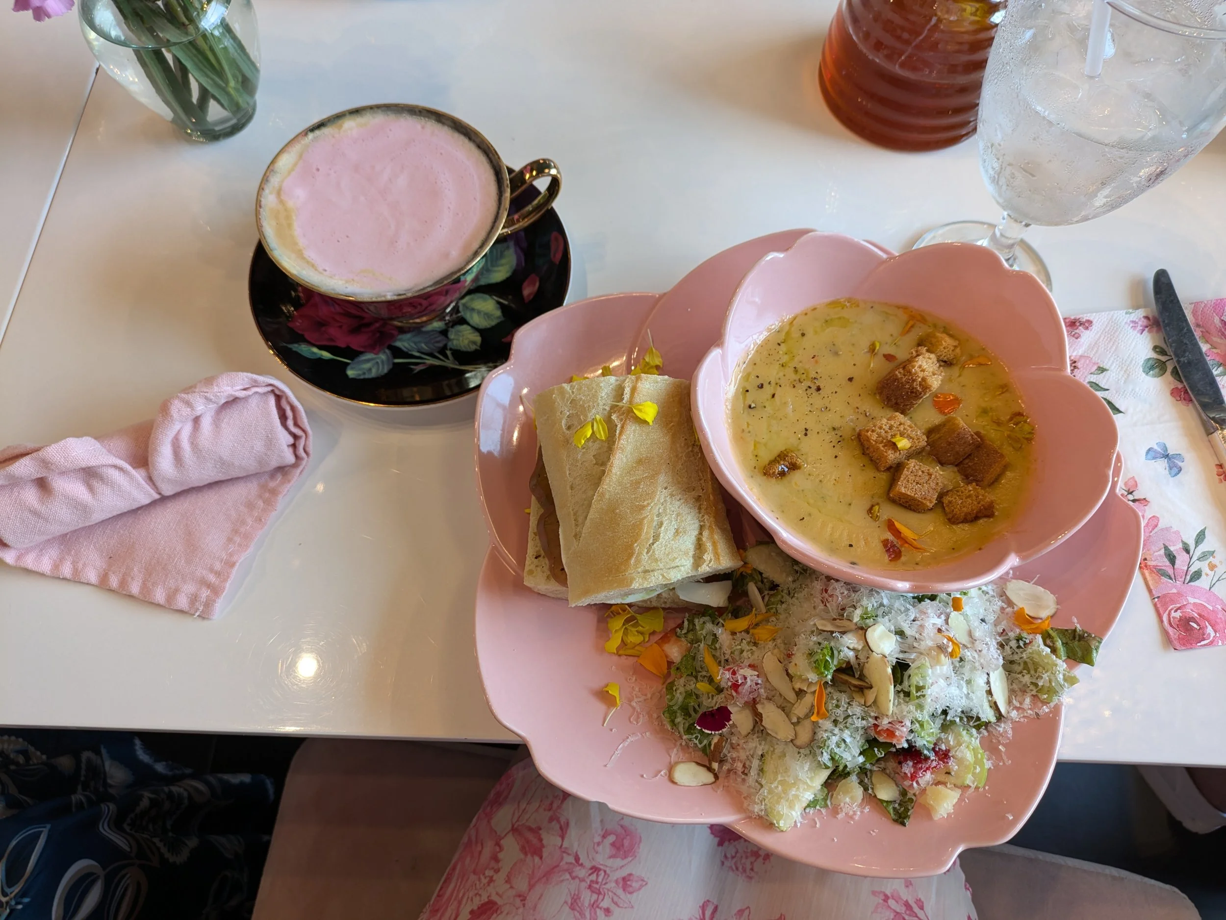 The Lunch Combo &amp; Rose Latte