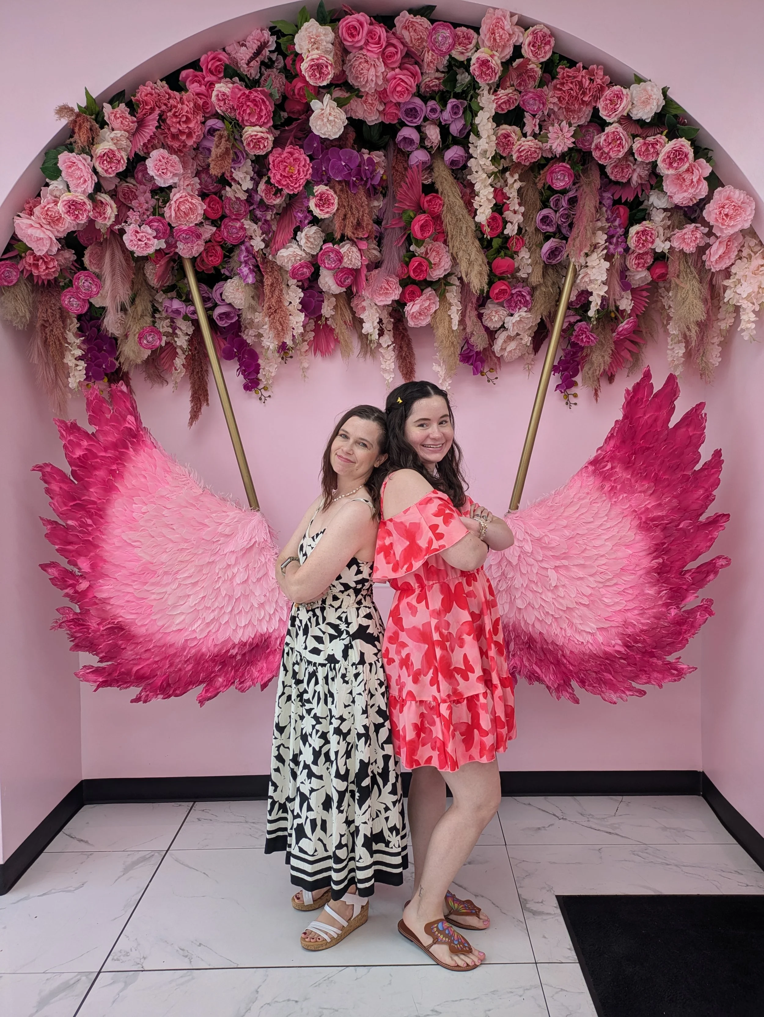 Posing with My Mom