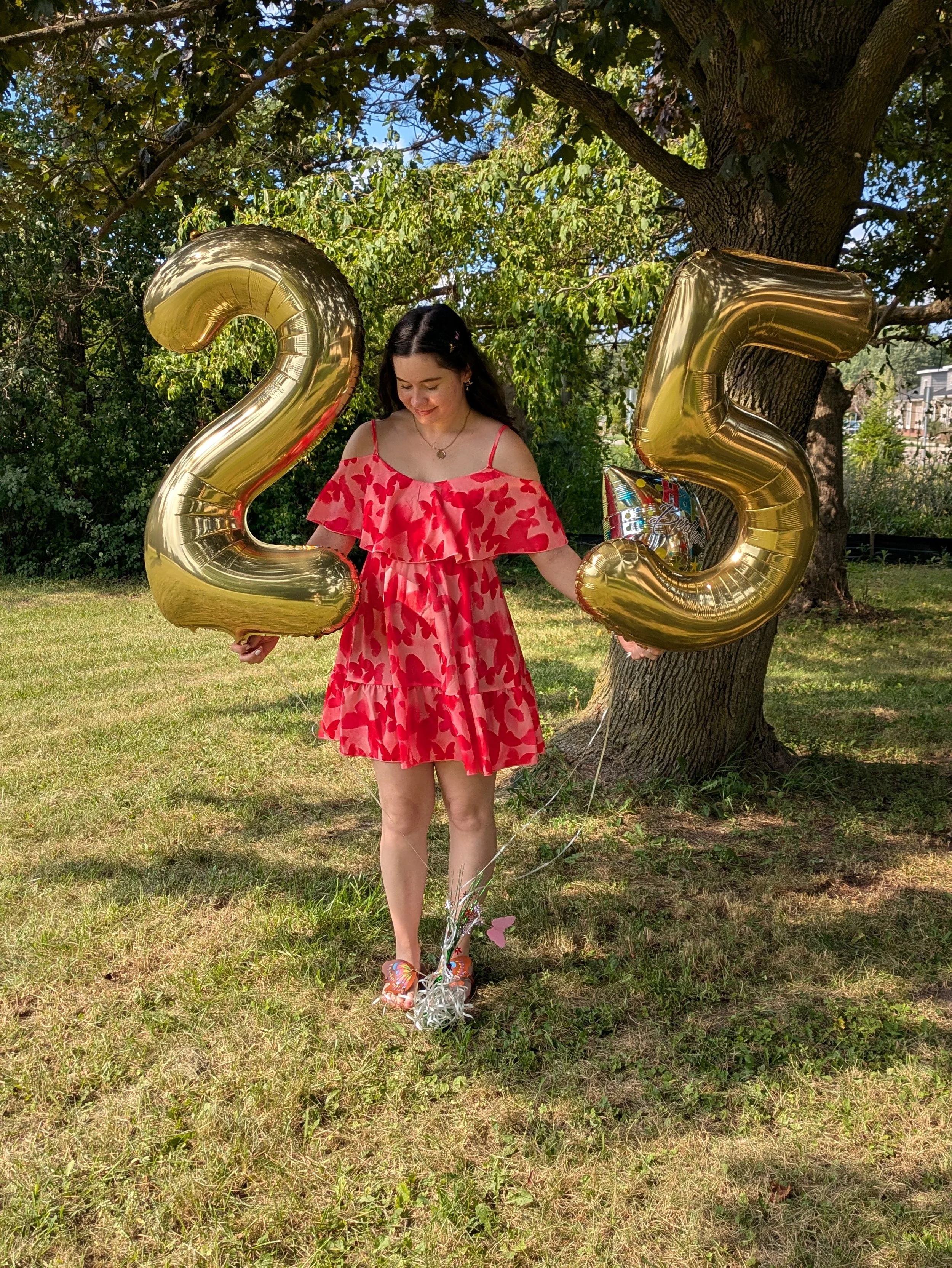 Big "25" Balloons