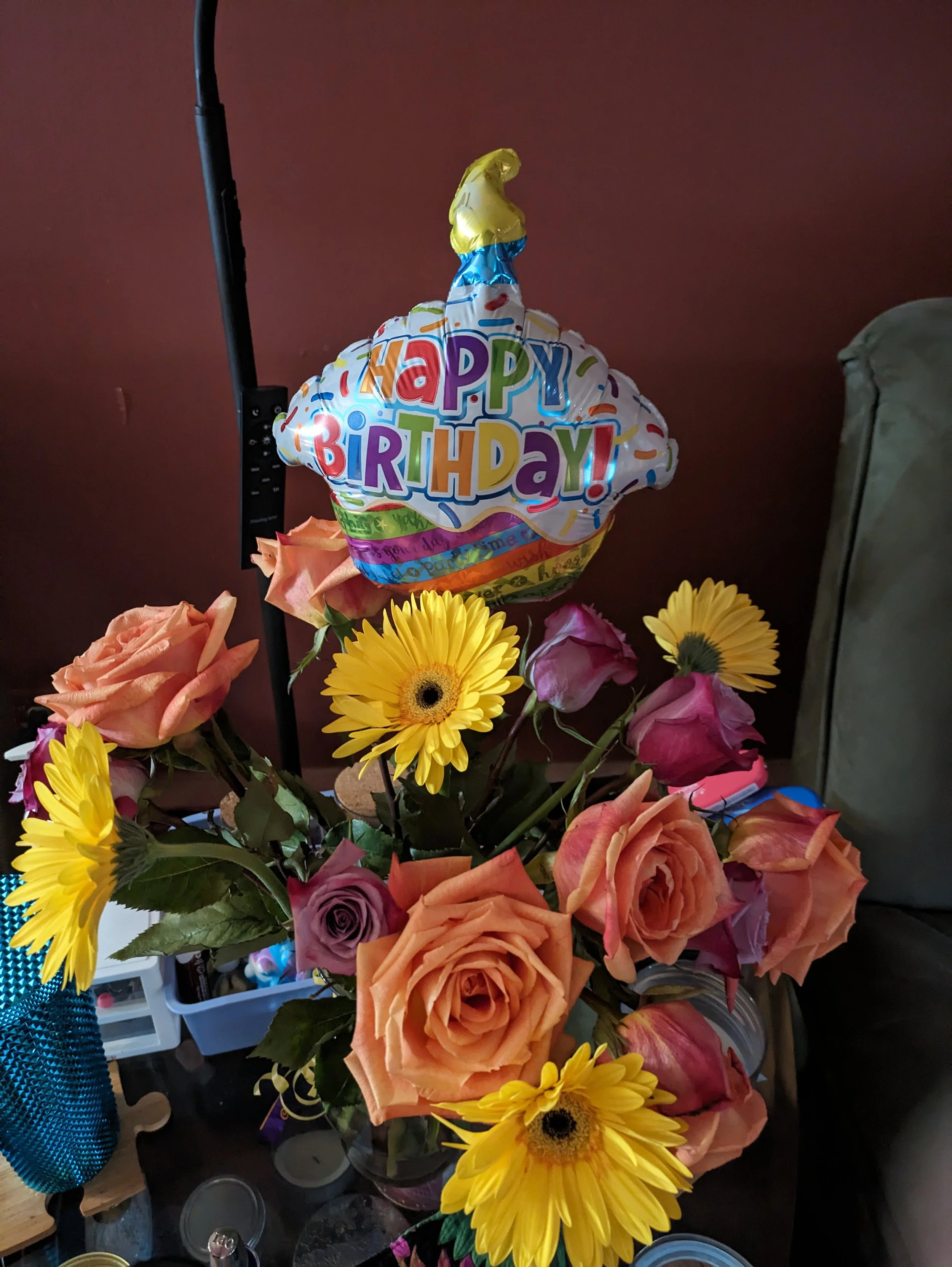 A Mini Balloon in a Bouquet