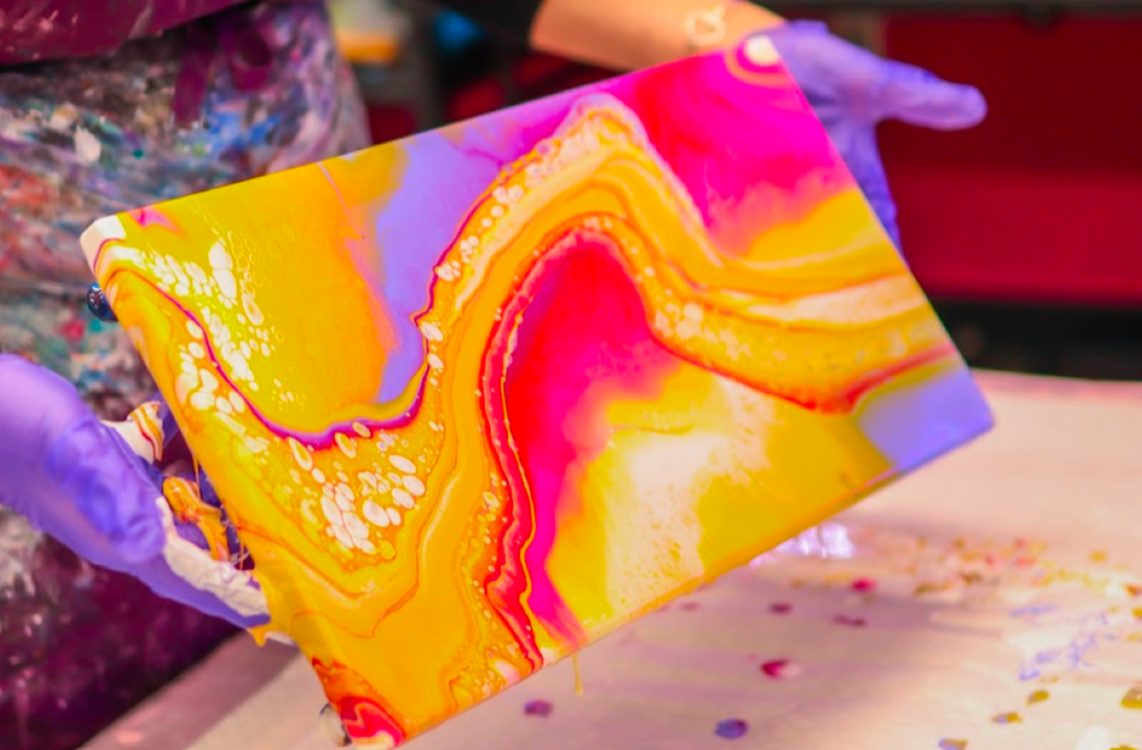 Fluid Art on Canvas