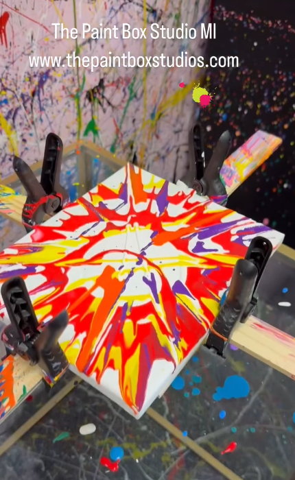 Spin Art at the Paint Box