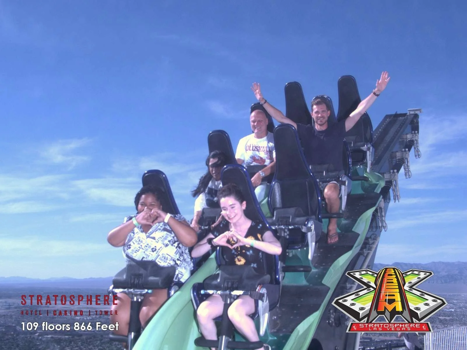 Bestie &amp; Me on the X-Scream at the Strat