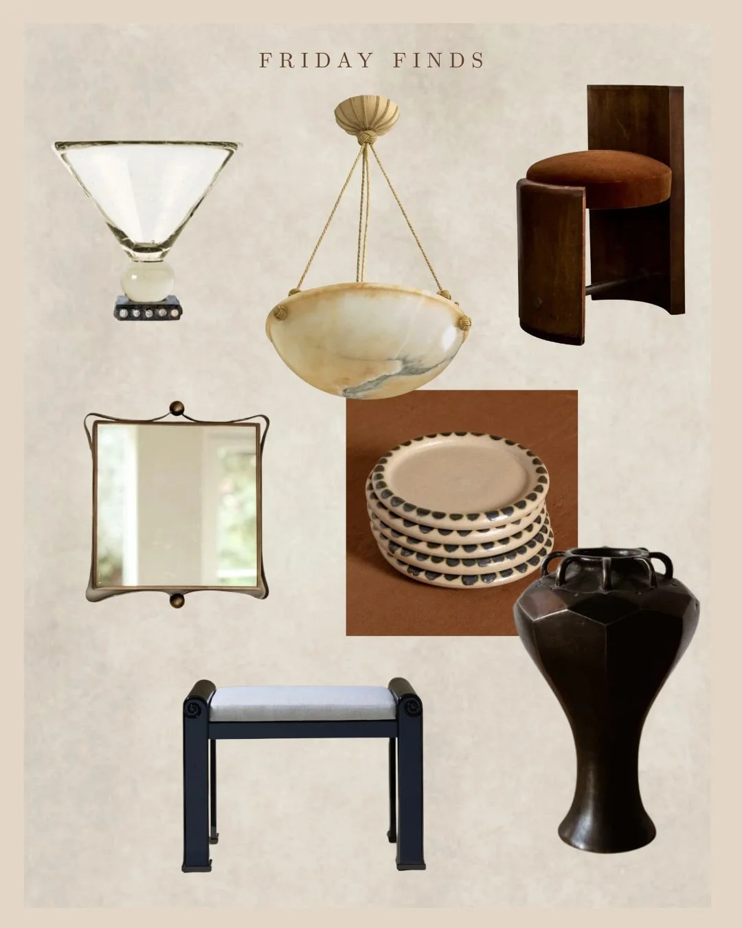 mix of vintage lighting, furniture, and decor pieces, balancing European Modernism and more traditional styles.