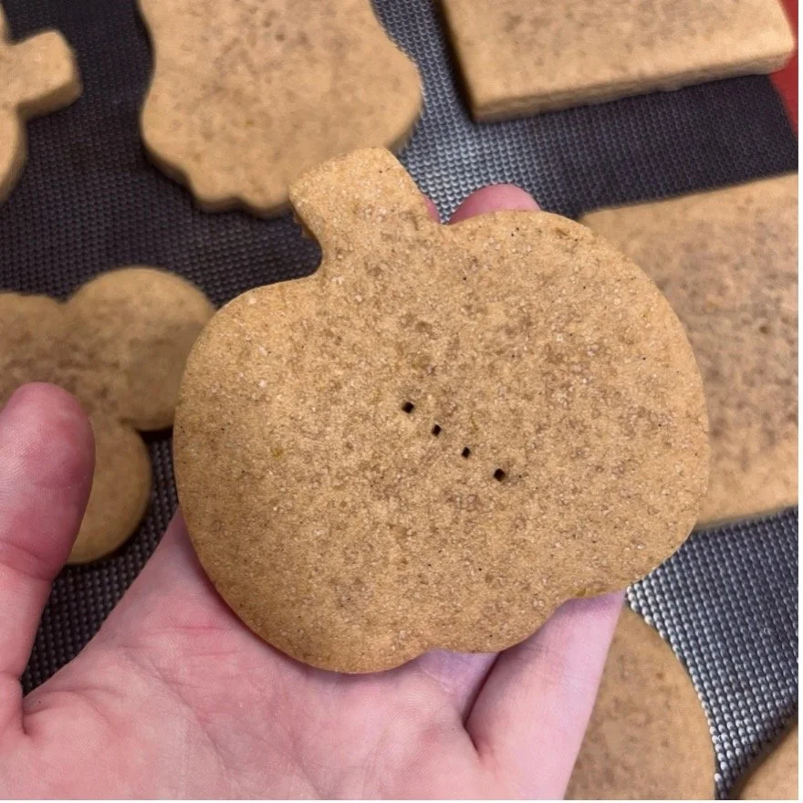 Eggless Pumpkin Chai Roll Out Cookies