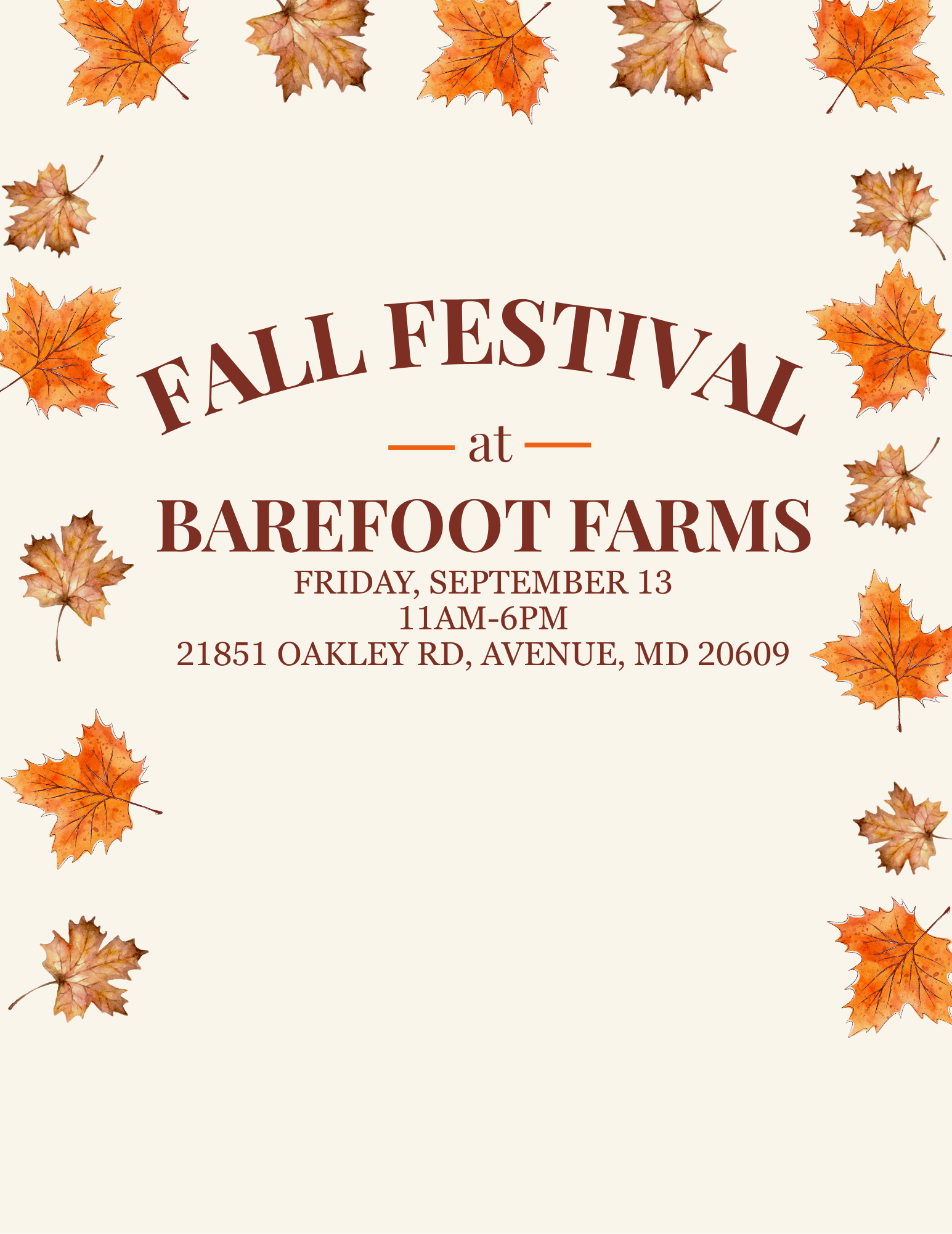 Barefoot Farms Fall Festival