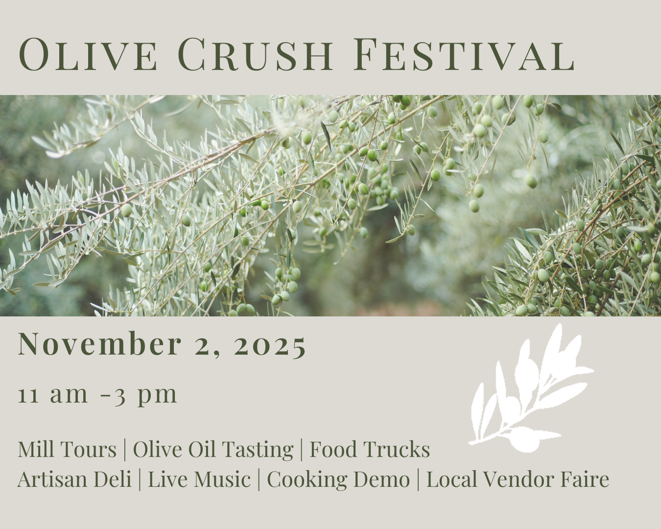Olive Crush Festival