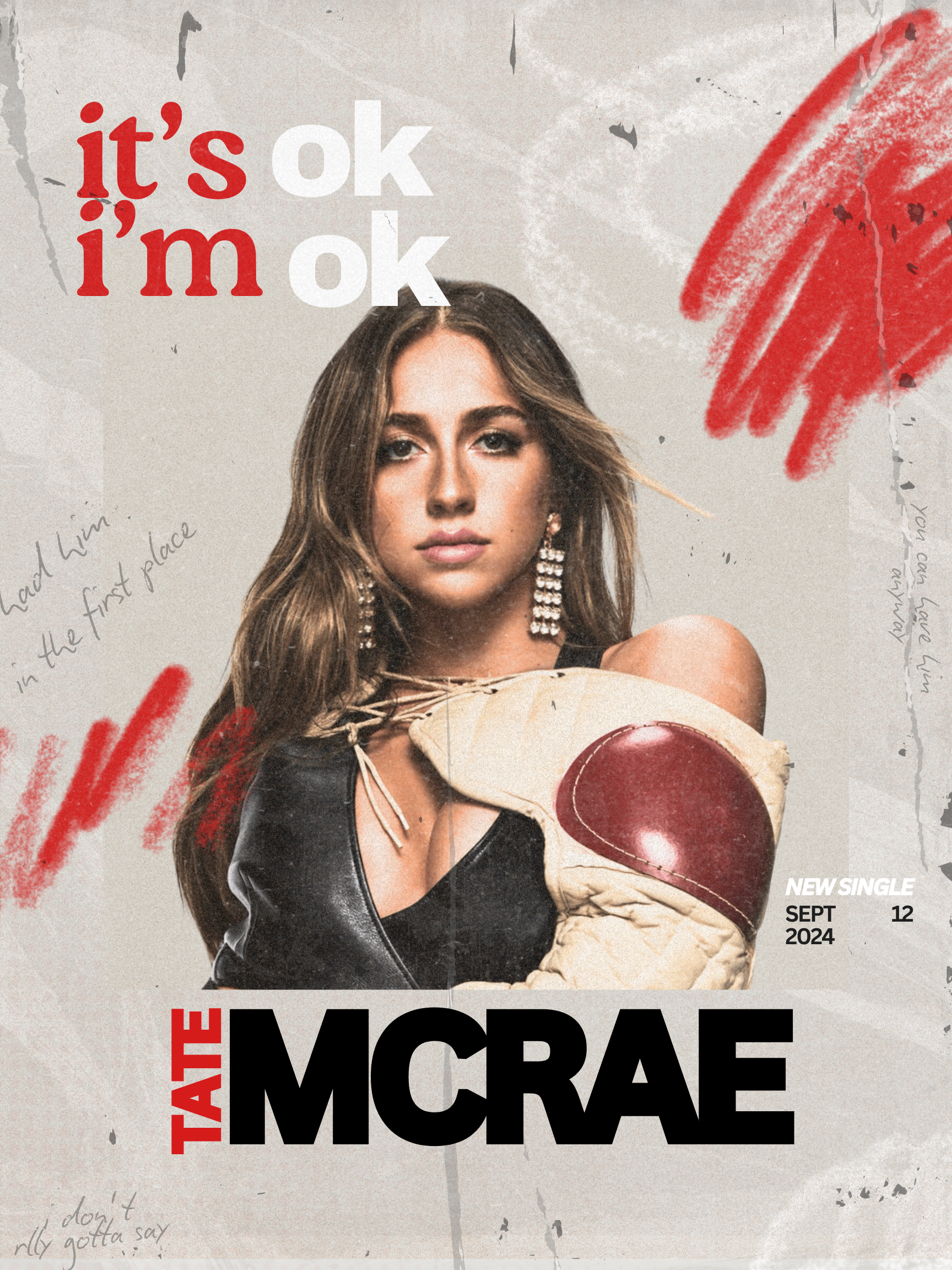 Tate McRae 'it's ok i'm ok' Poster
