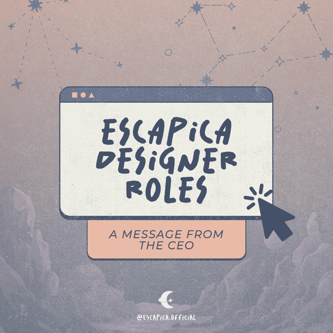 Escapica Social Post - Designers Wanted