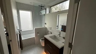 Bathroom with shared storage