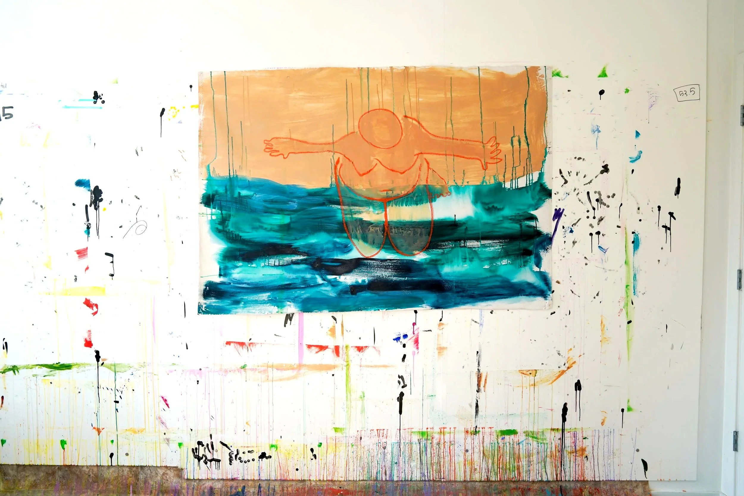 Untitled, 2022, Acrylic on Canvas, 45x64