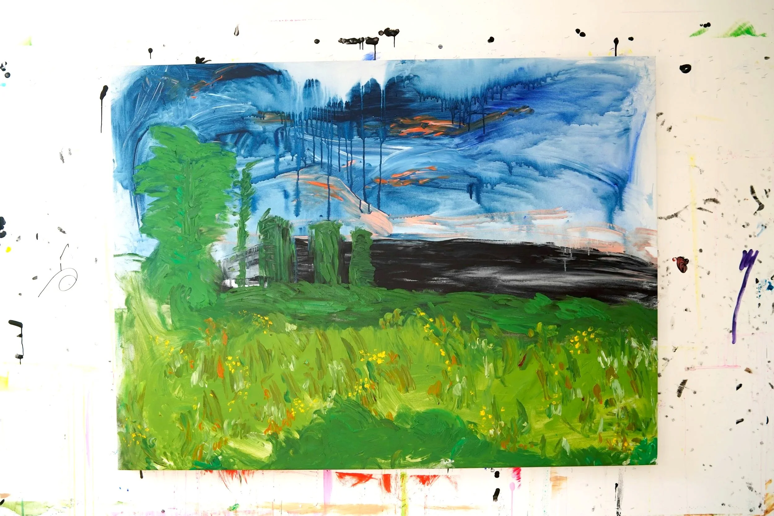 Wildflower, 2024, Acrylic on Canvas, 45x60