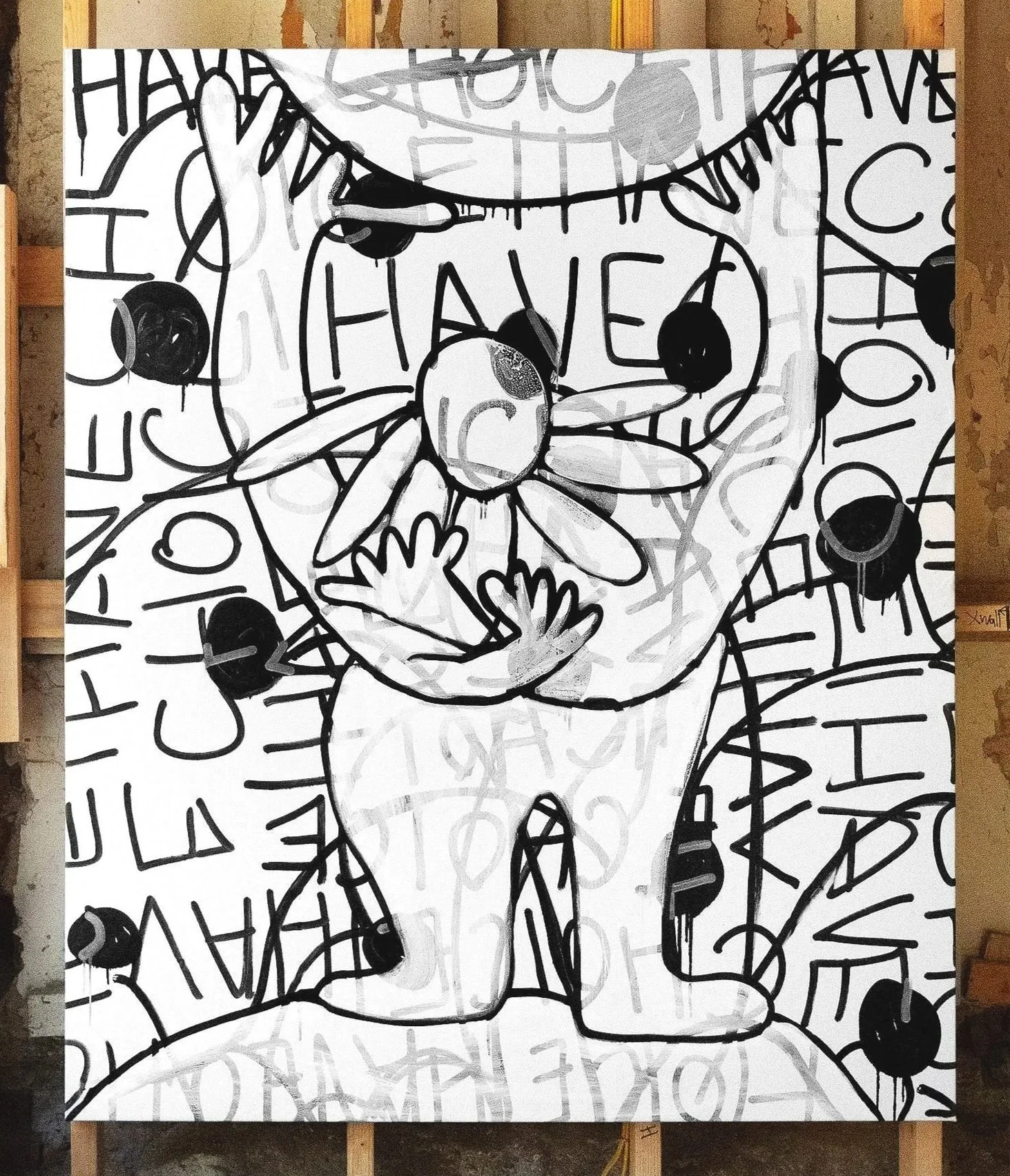 Choice, 50 x 60, mixed media, 2025.