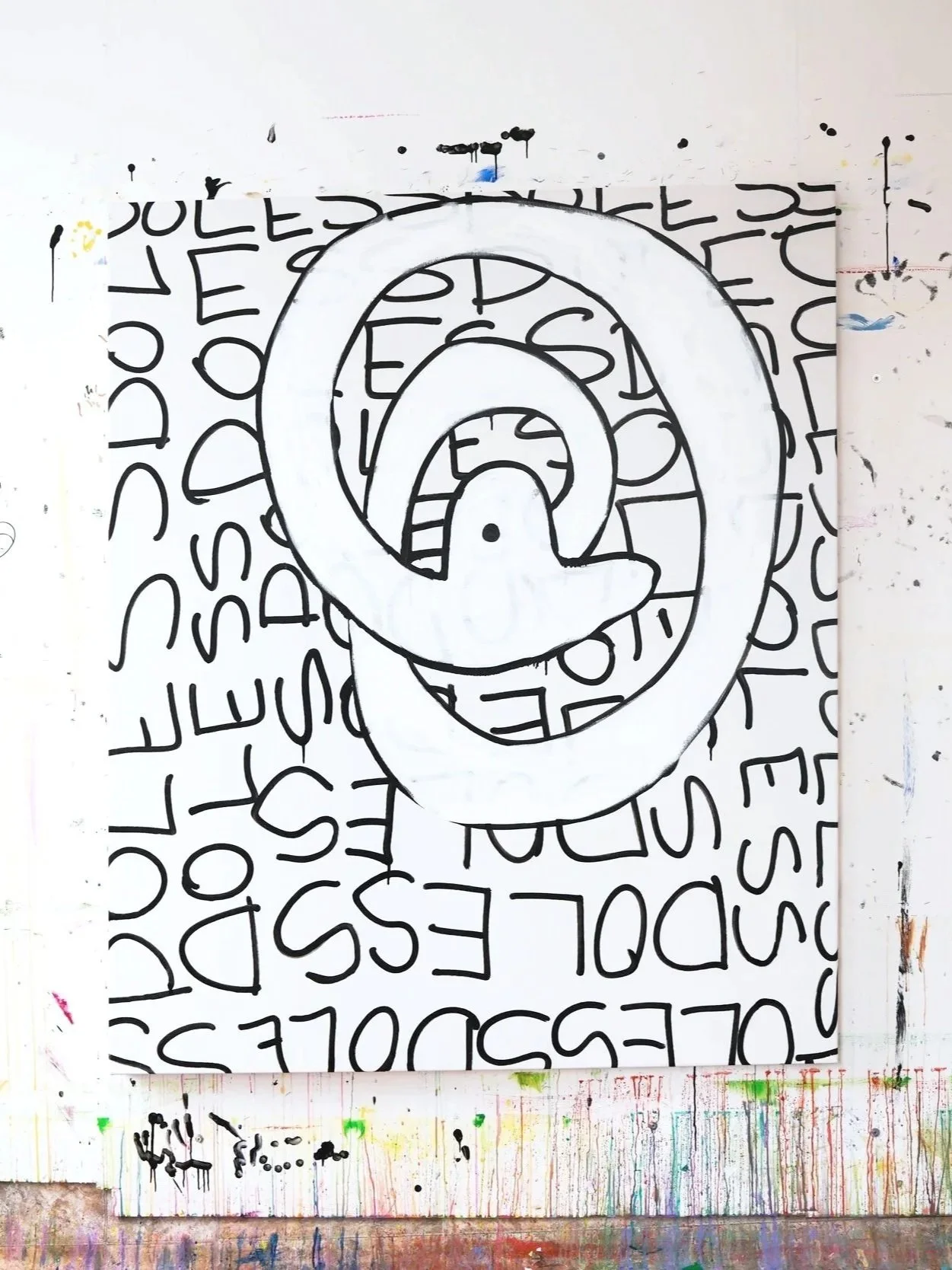 Do Less, 50 x 60, mixed media, 2024.