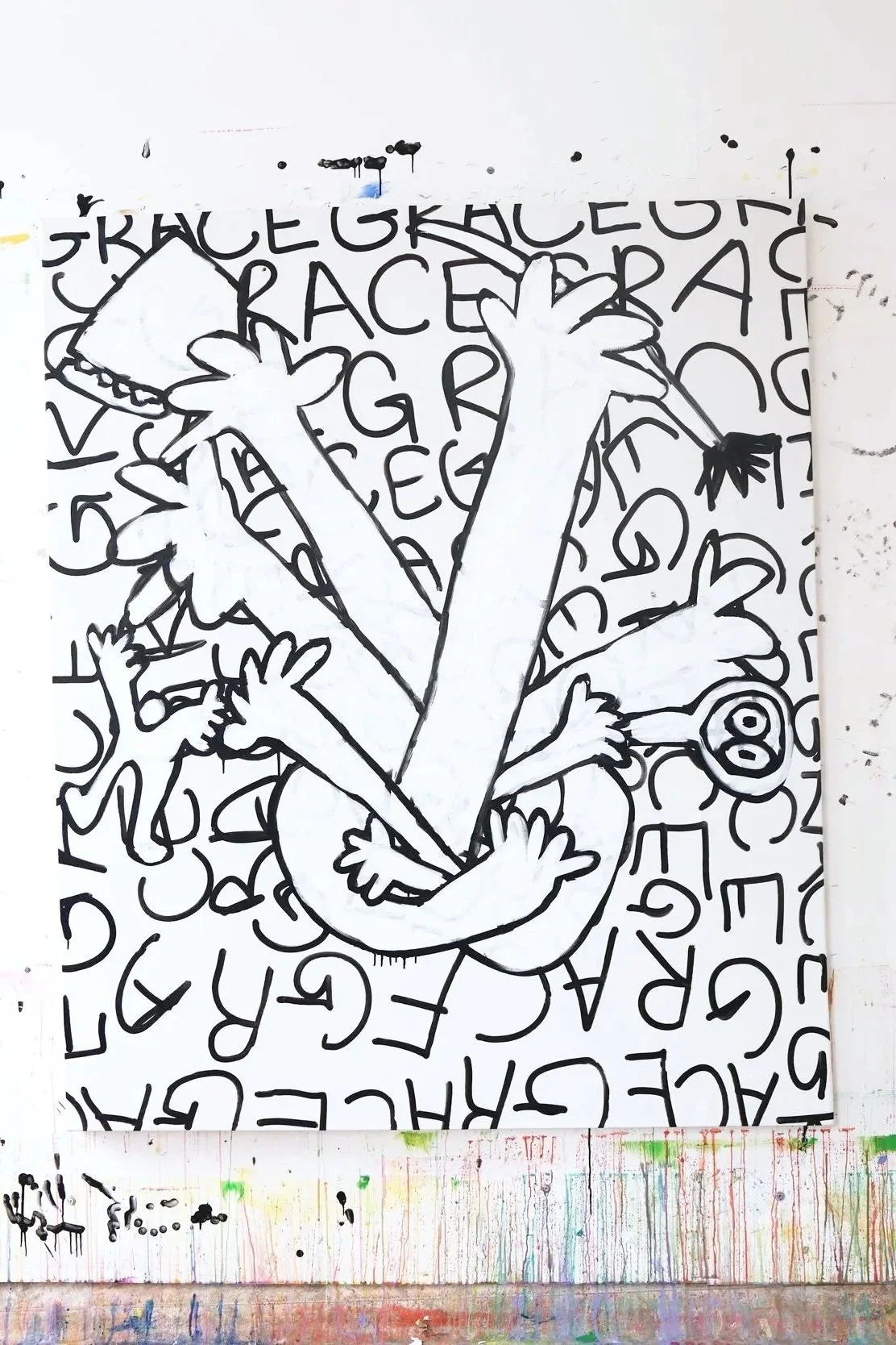 Grace, 50 x 60, mixed media, 2024.