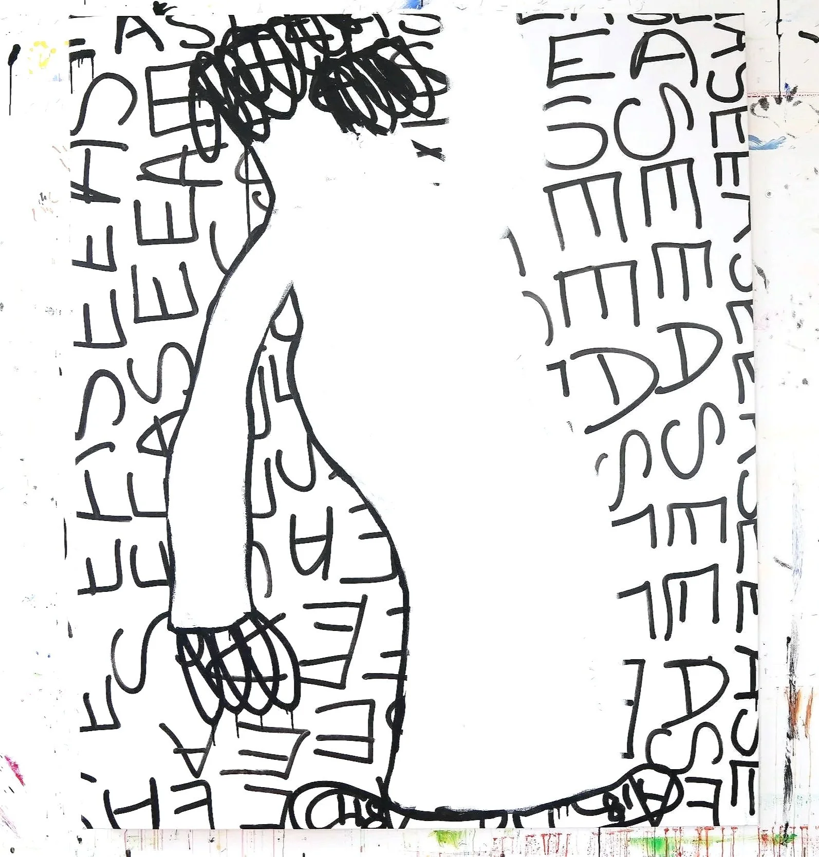 Ease, 50 x 60, mixed media, 2024.