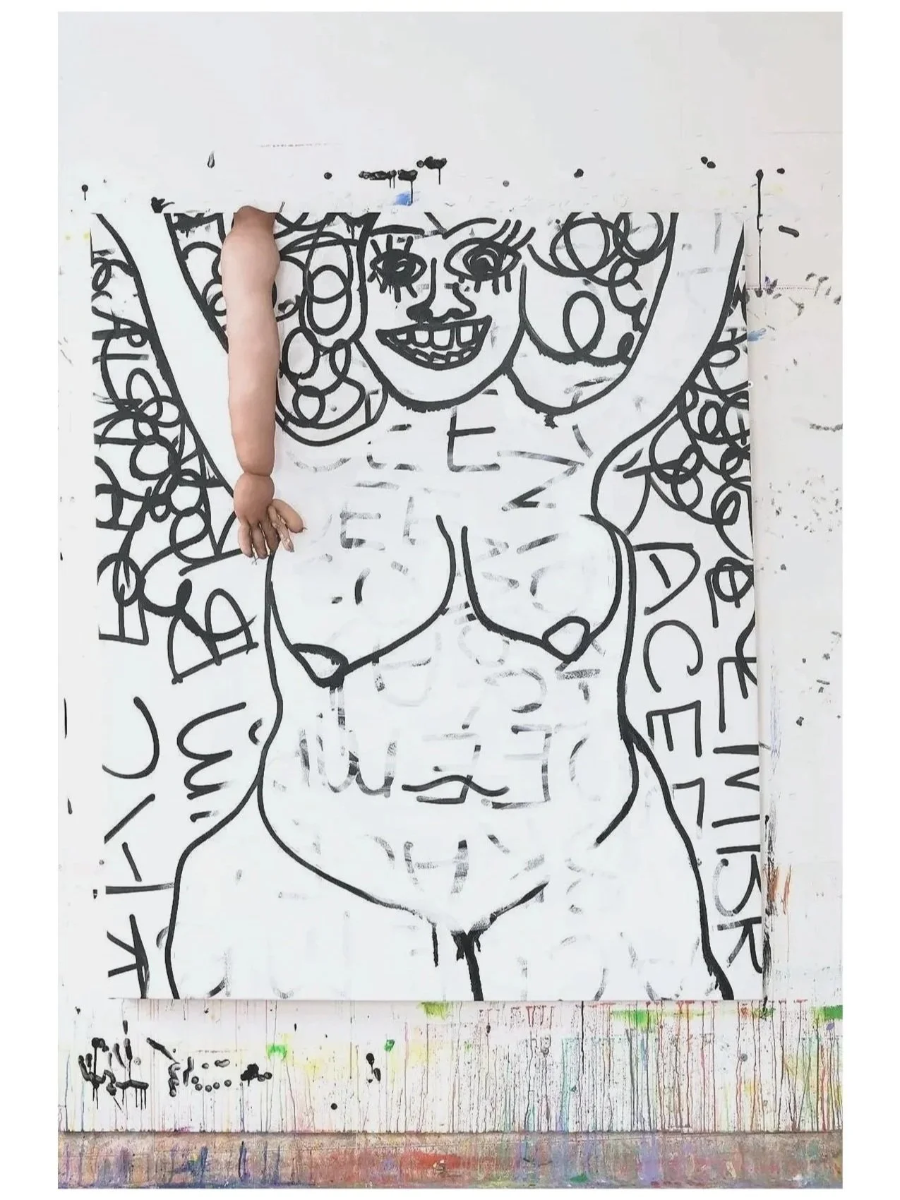 Embrace, 50 x 60, mixed media, 2024.