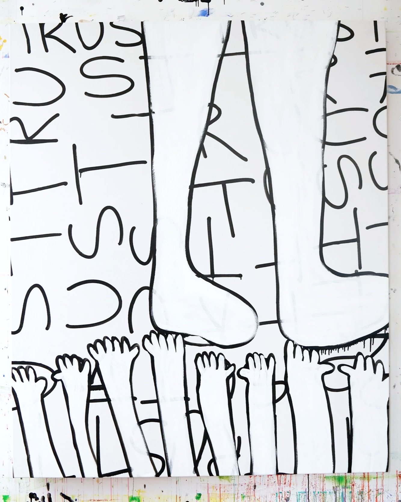 Trust, 50 x 60, mixed media, 2024.