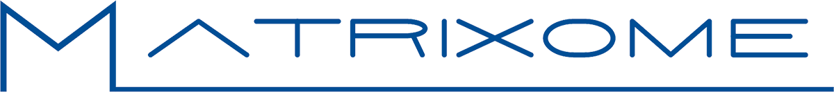 Logo of the brand 'MATRIX' in stylized blue font.