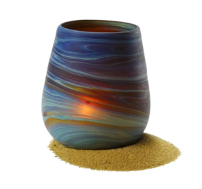 Hebron Glass Cup or Candle Holder
