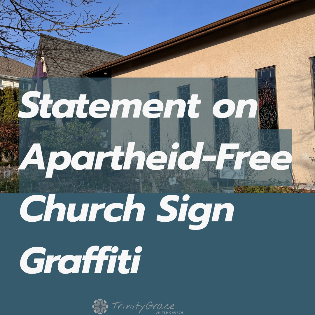 Statement on Apartheid-Free Church Sign Graffiti