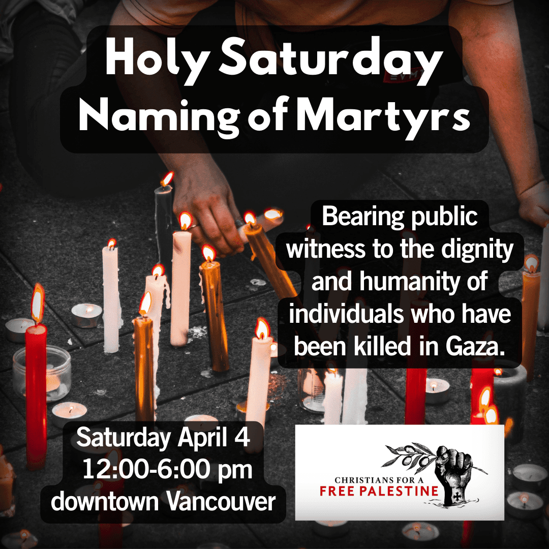 Holy Saturday - Naming the Martyrs