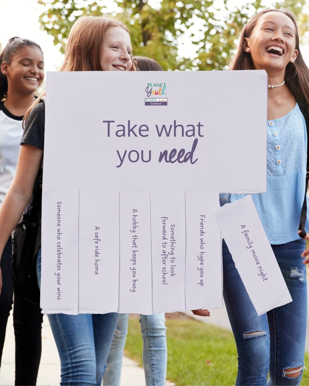 Take what you need 💛

Prevention grows stronger when young people have support, guidance, safe spaces, opportunities to engage, and a healthy balance in their daily lives.

If these opportunities don&rsquo;t yet exist in our community, it&rsquo;s up