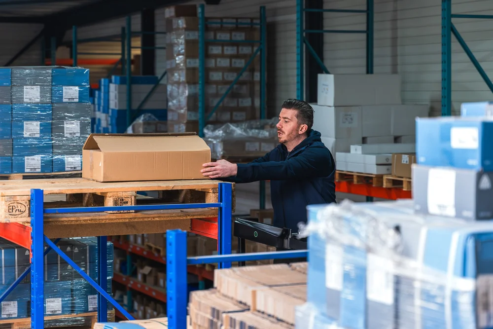 Technisch beeld van een heftruck