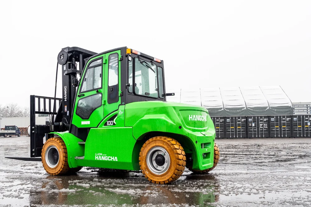 Heftruck detail met krachtig beeld
