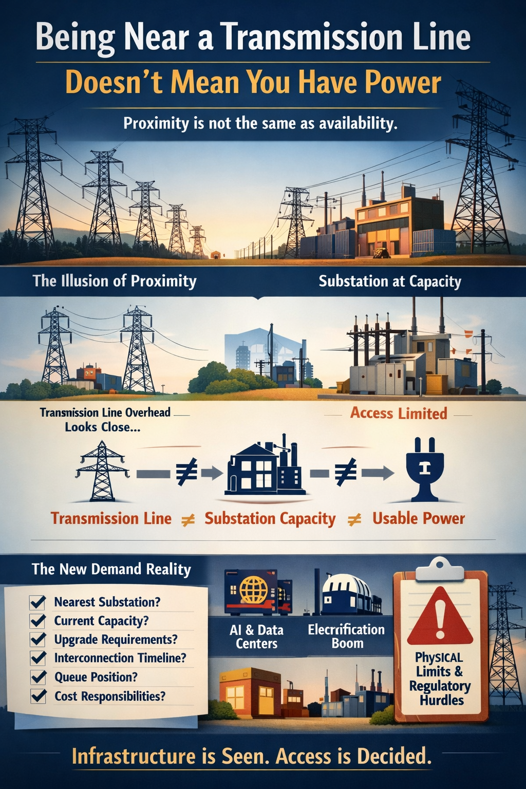 Being Near a Transmission Line Doesn't Mean You Have Power