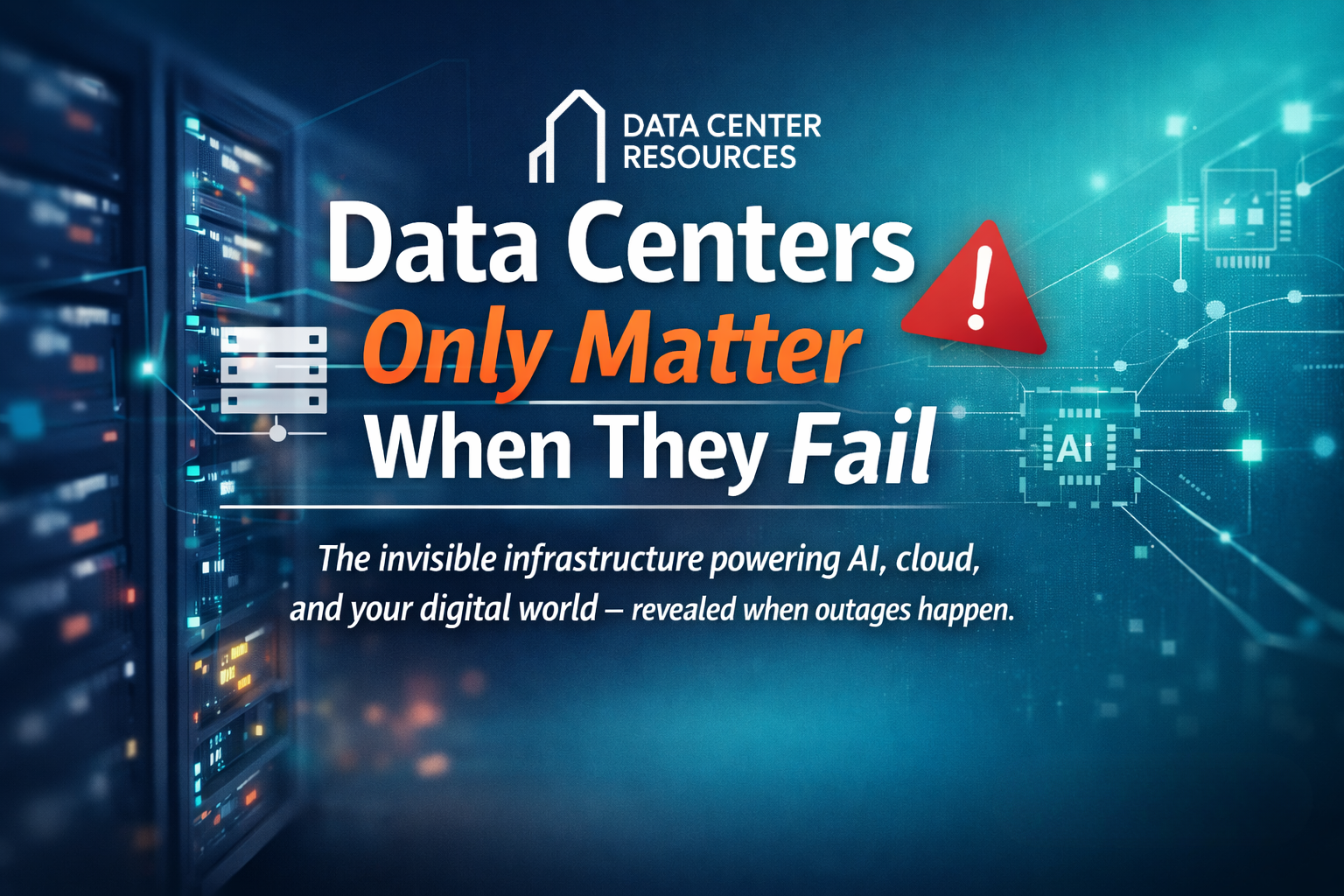 Why Data Centers Only Matter When They Fail